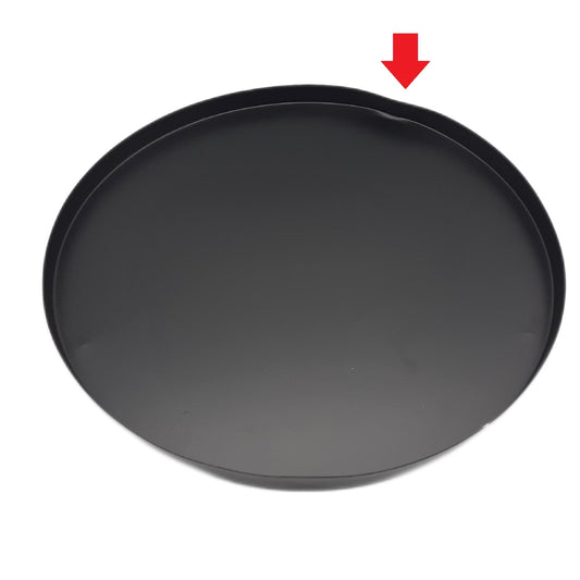 Celebig Tablett Dekoration R 40cm Metall Schwarz stilvoll elegant modern