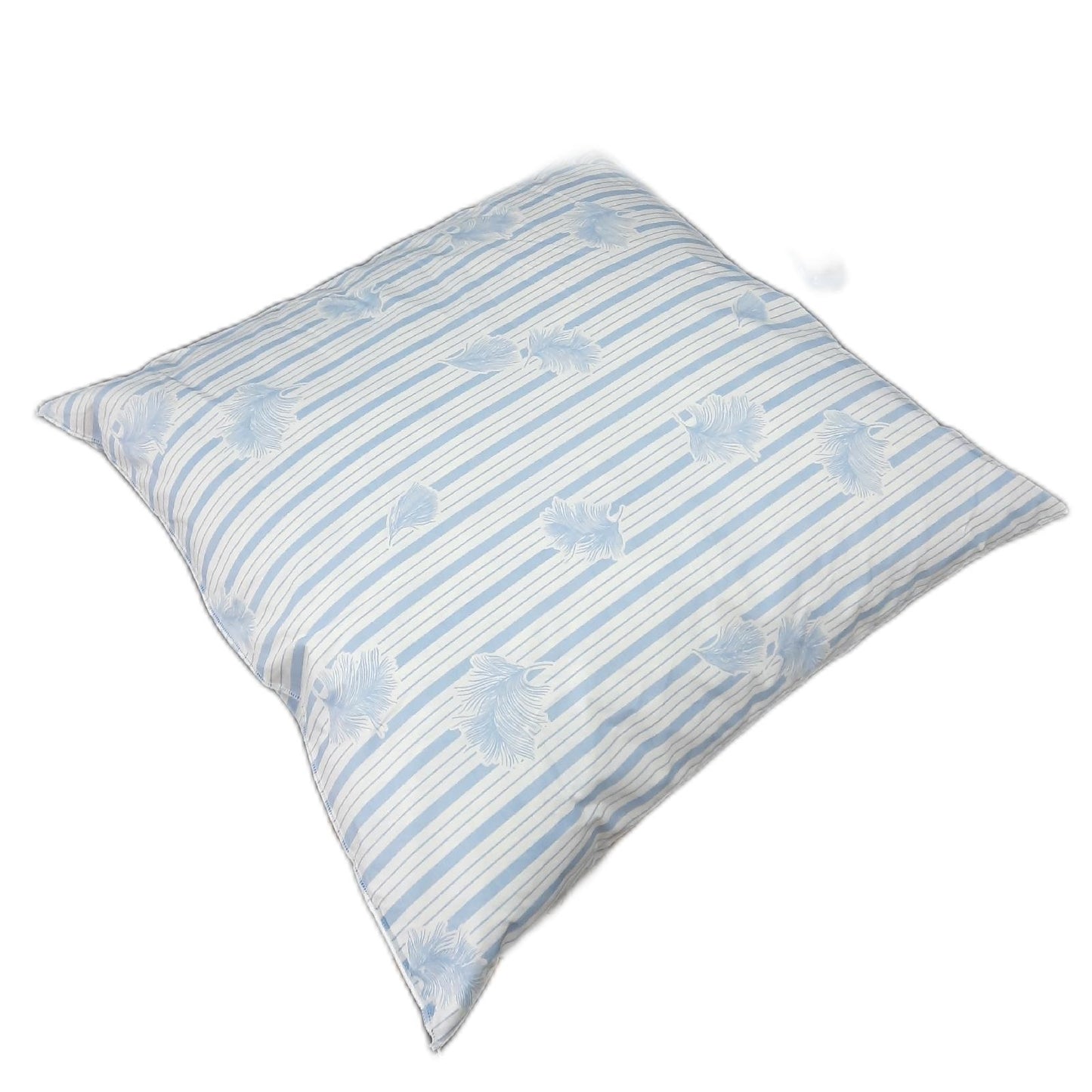 Blanrêve 2er-Set Kiss  von Antan Naturfedern 60 x 60 cm Weiß m blau  Streif ",