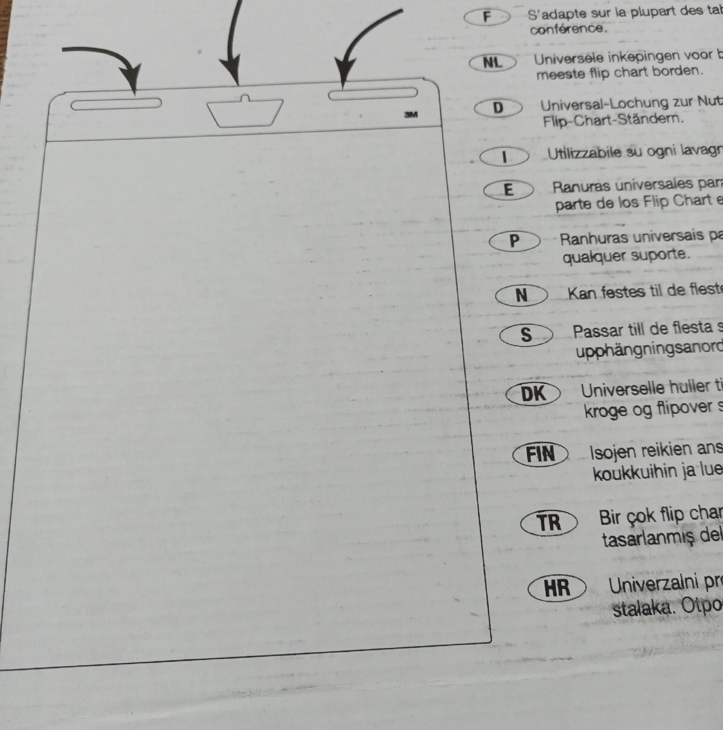 Post it Block Meeting Chart Papier selbsthaftendes Meeting Zubehör für Notizen und Organisation
