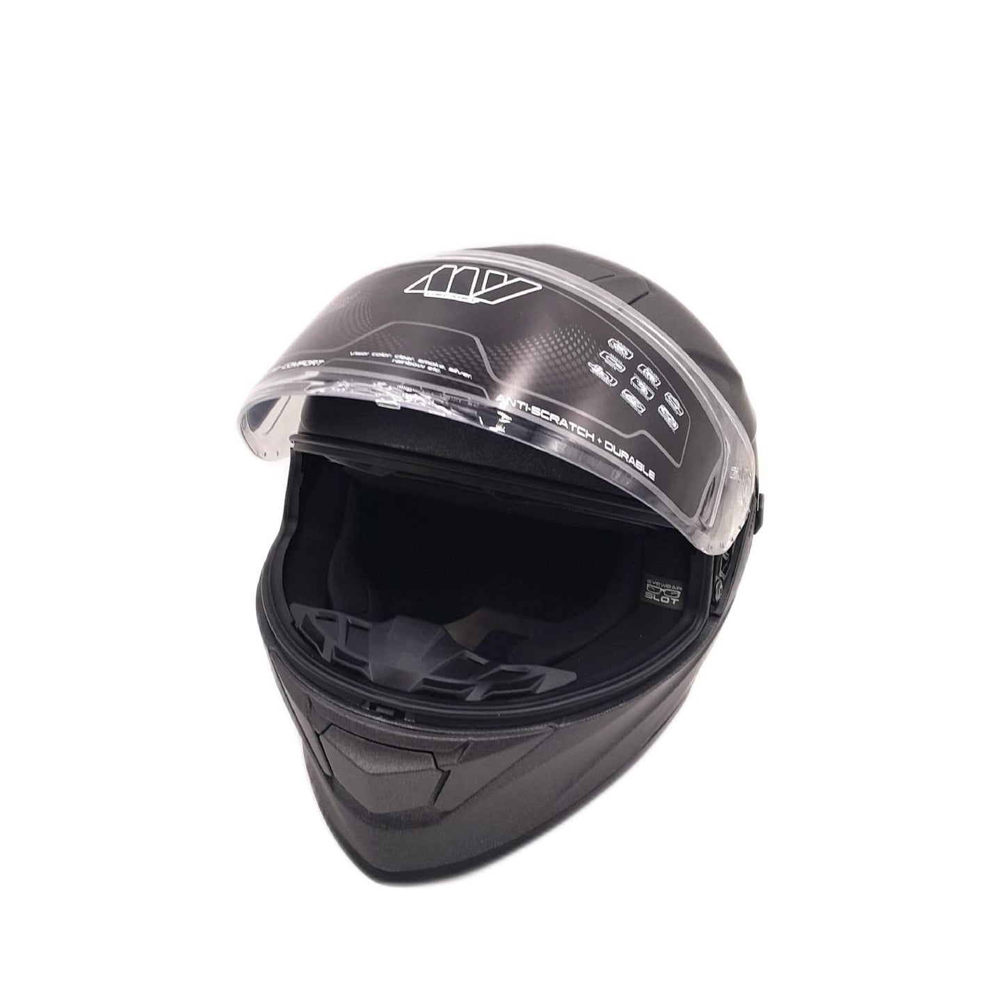 MY Motorradhelm Integralhelm Kopfschutz Vollvisierhelm Sonnenblende Damen Sicherheitsschutz robust langleb