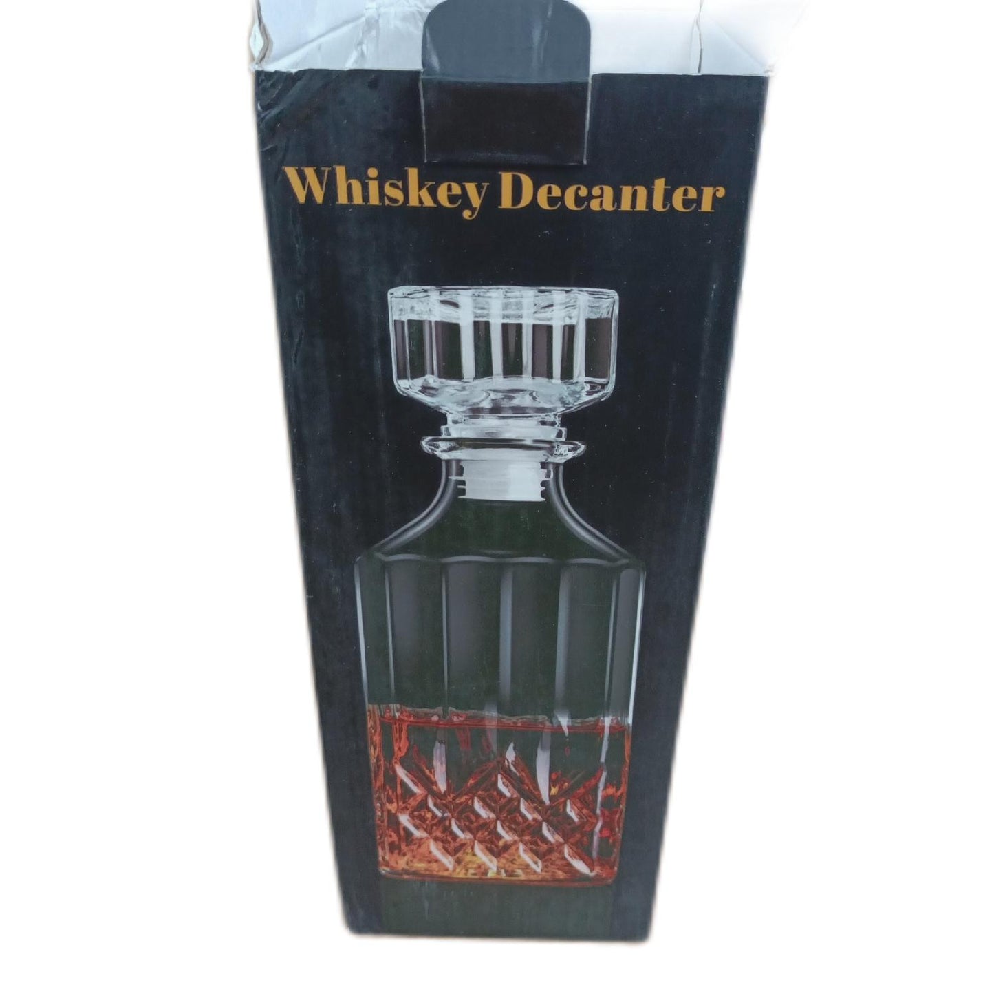 PARACY Karaffe Whisky Dekanter 890ML Glasstopf Elegantes Design für Alkohol Genießen