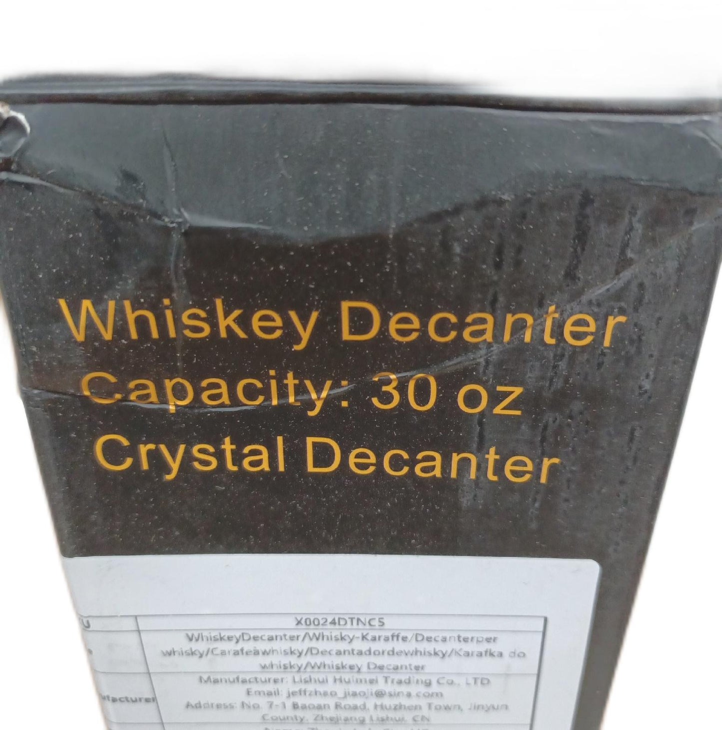 PARACY Karaffe Whisky Dekanter 890ML Glasstopf Elegantes Design für Alkohol Genießen