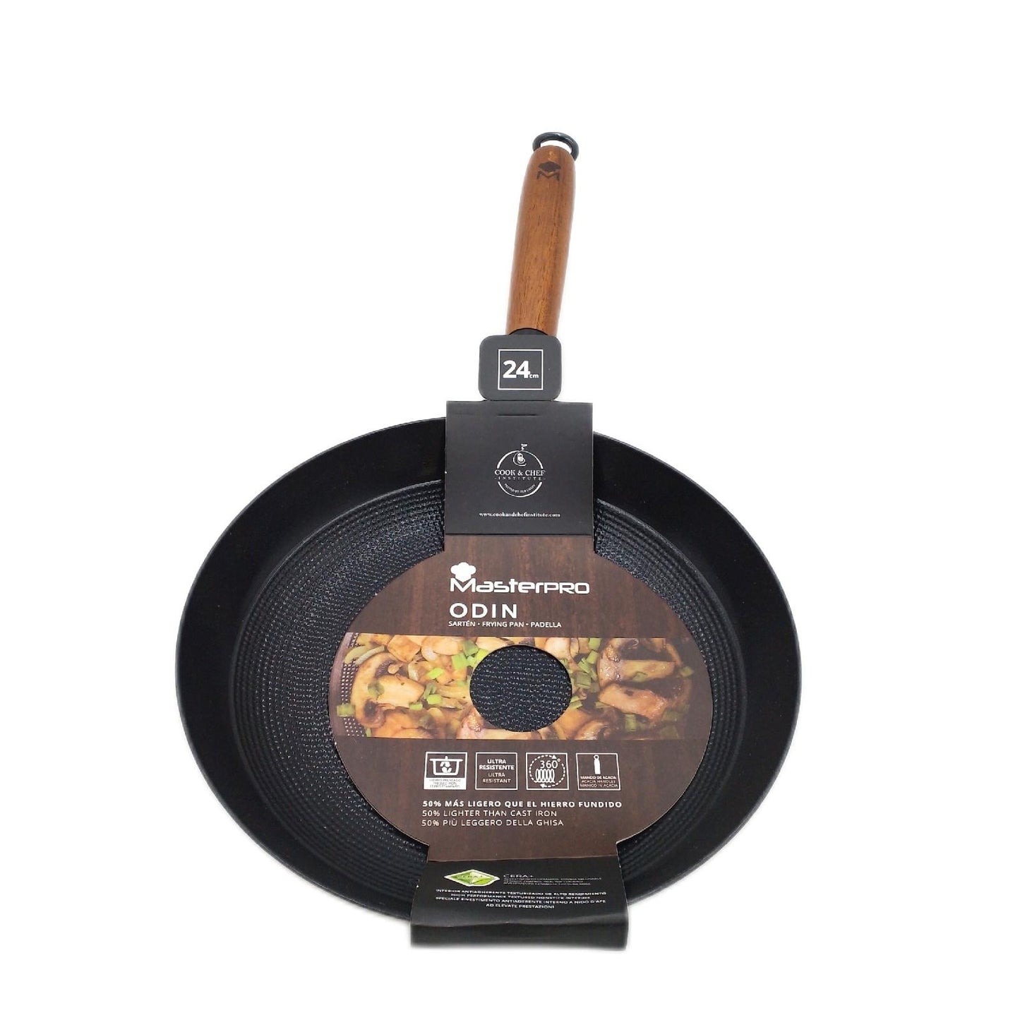 MasterPRO ODIN Kochset 24cm Bratpfanne mit 3 Kochutensilien