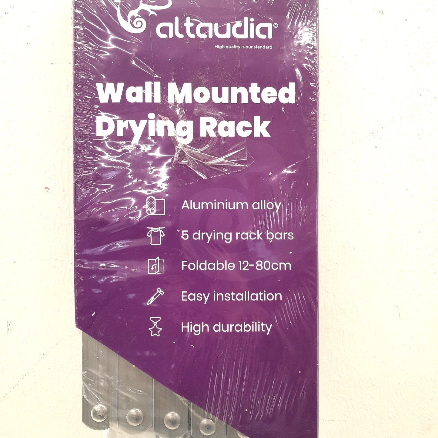 Wandtrockner Ausziehbar Wandhalterung Aluminiumstangen 120cm Klappbar Uns