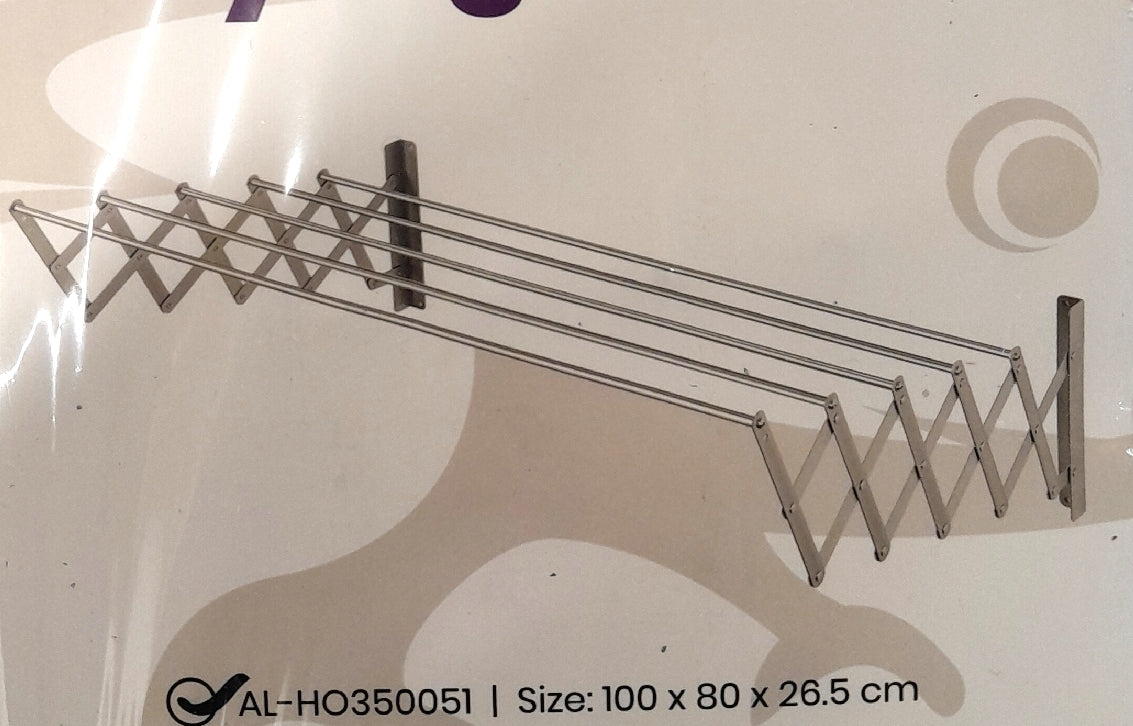 Wandtrockner Ausziehbar Wandhalterung Aluminiumstangen 120cm Klappbar Uns