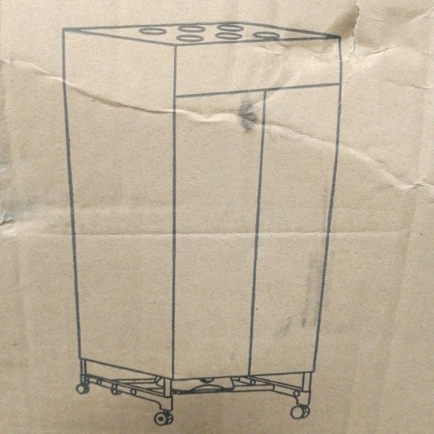Uten Wäschetrockner Haushaltsgerät Kleiderschrank Doppel Warmlufttrock