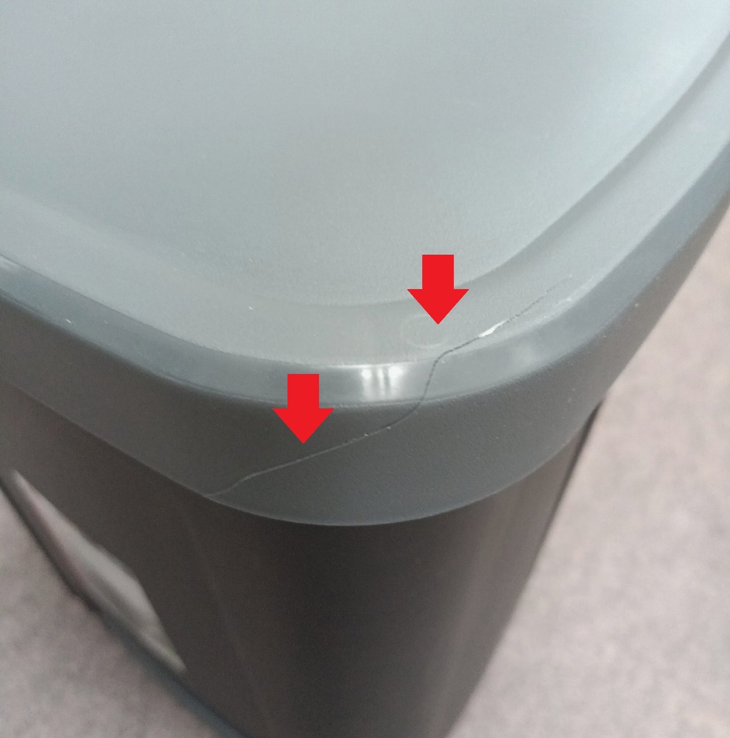 STEPBIN Mülleimer Küchenaufbewahrung Organisation 25 Liter Schwarz praktisch hygienisch