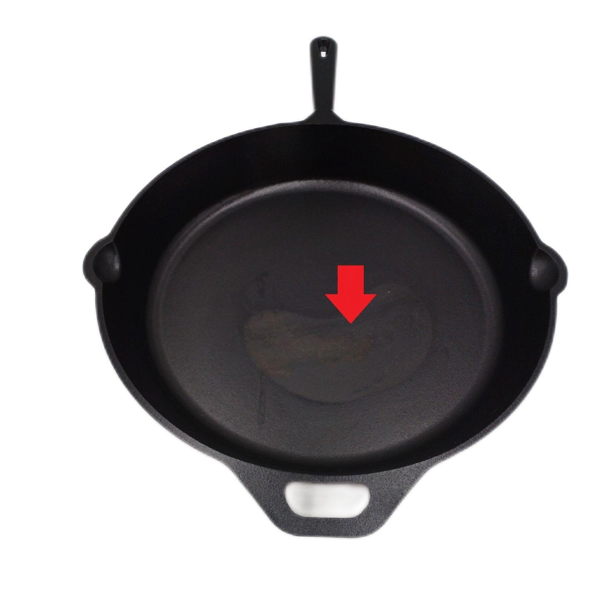 Amazon Basics Bratpfanne Stiel Gusseisen 381 cm Schwarz eingebrannt Beschädigt