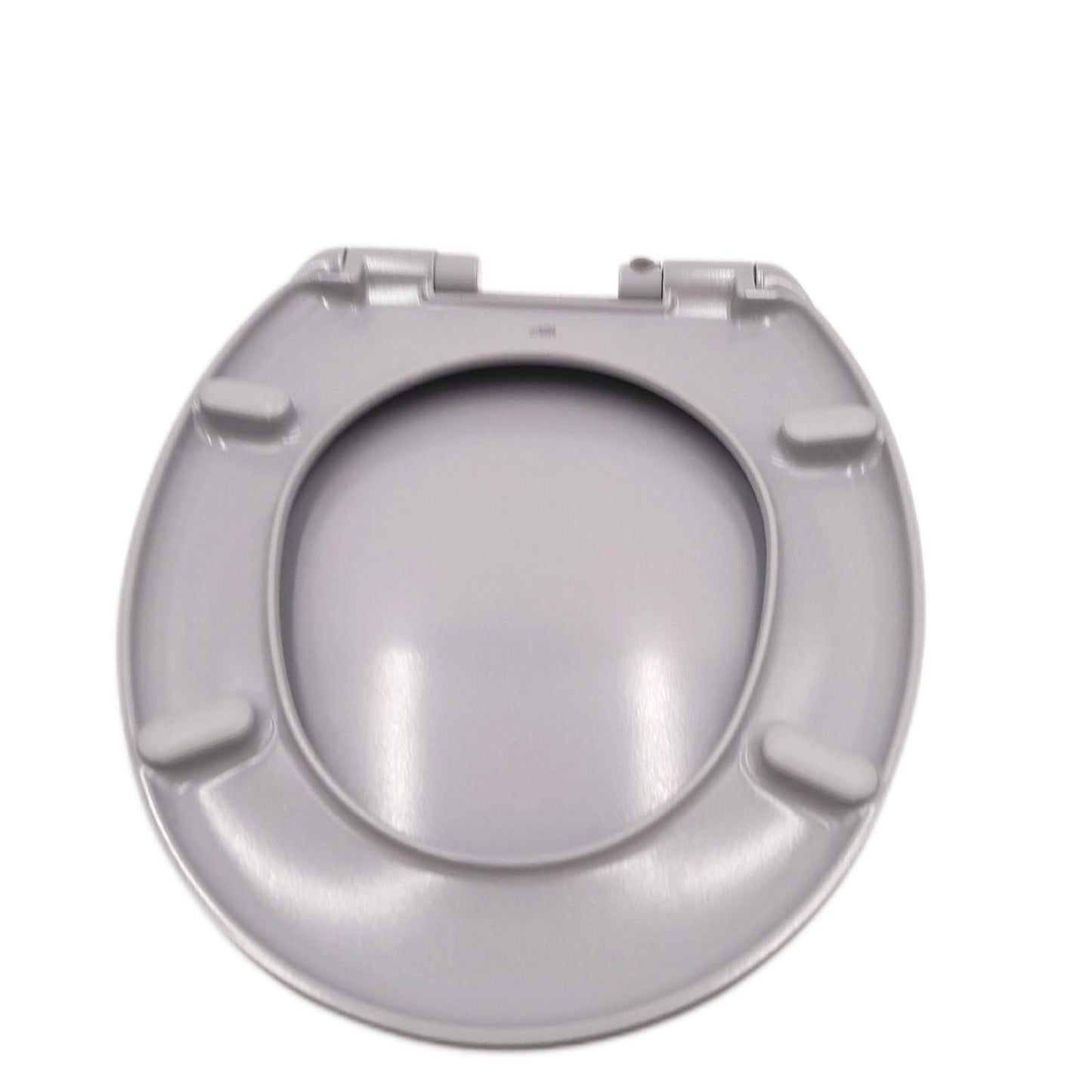 SCHÜTTE - Gris - 82302-A - Abattant WC en Duroplast avec système d'abaissement automatique et fonction détachable, compatible avec la majorité des cuvettes WC