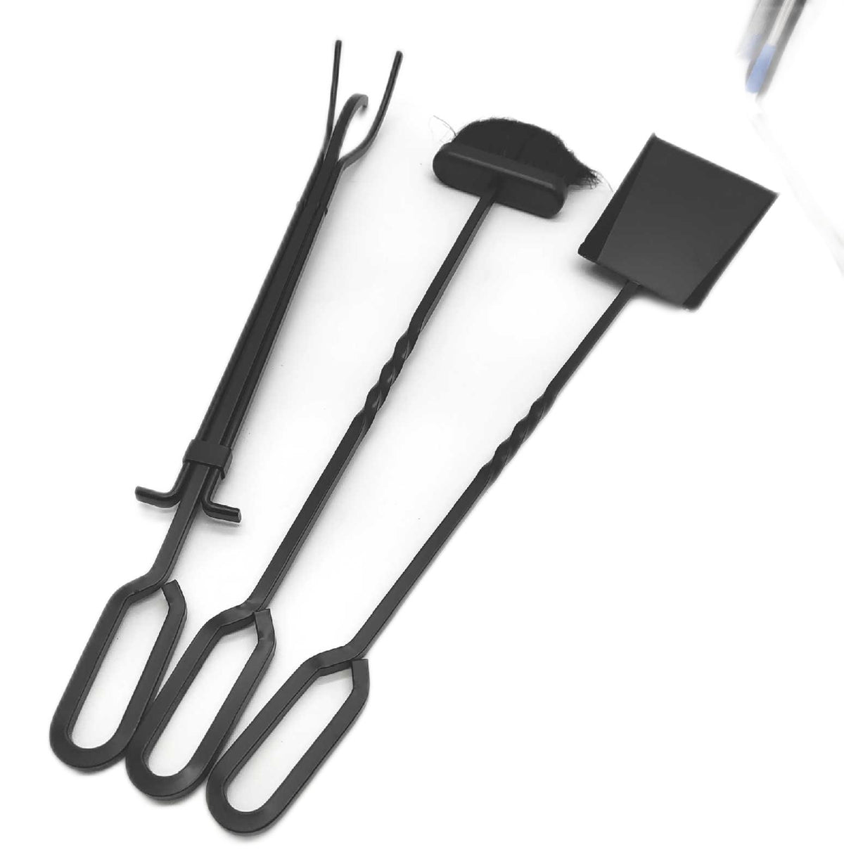 VIVOHOME Kaminbesteck aus Stahl 3 teiliges Set zum sauber machen