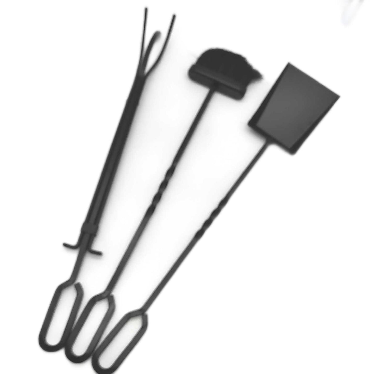 VIVOHOME Kaminbesteck aus Stahl 3 teiliges Set zum sauber machen