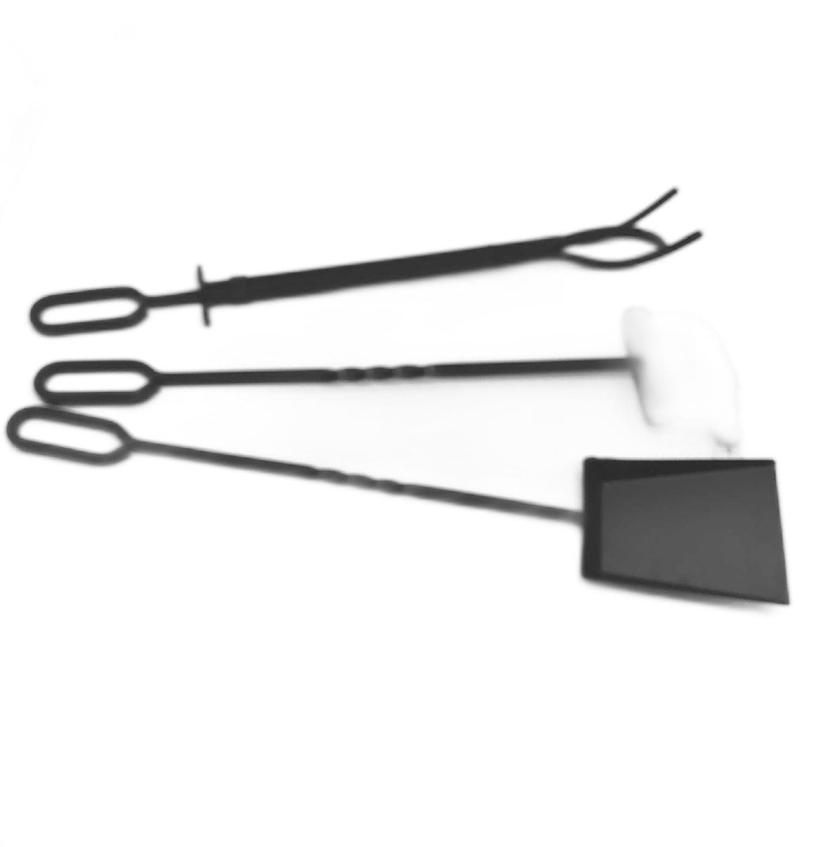 VIVOHOME Kaminbesteck aus Stahl 3 teiliges Set zum sauber machen