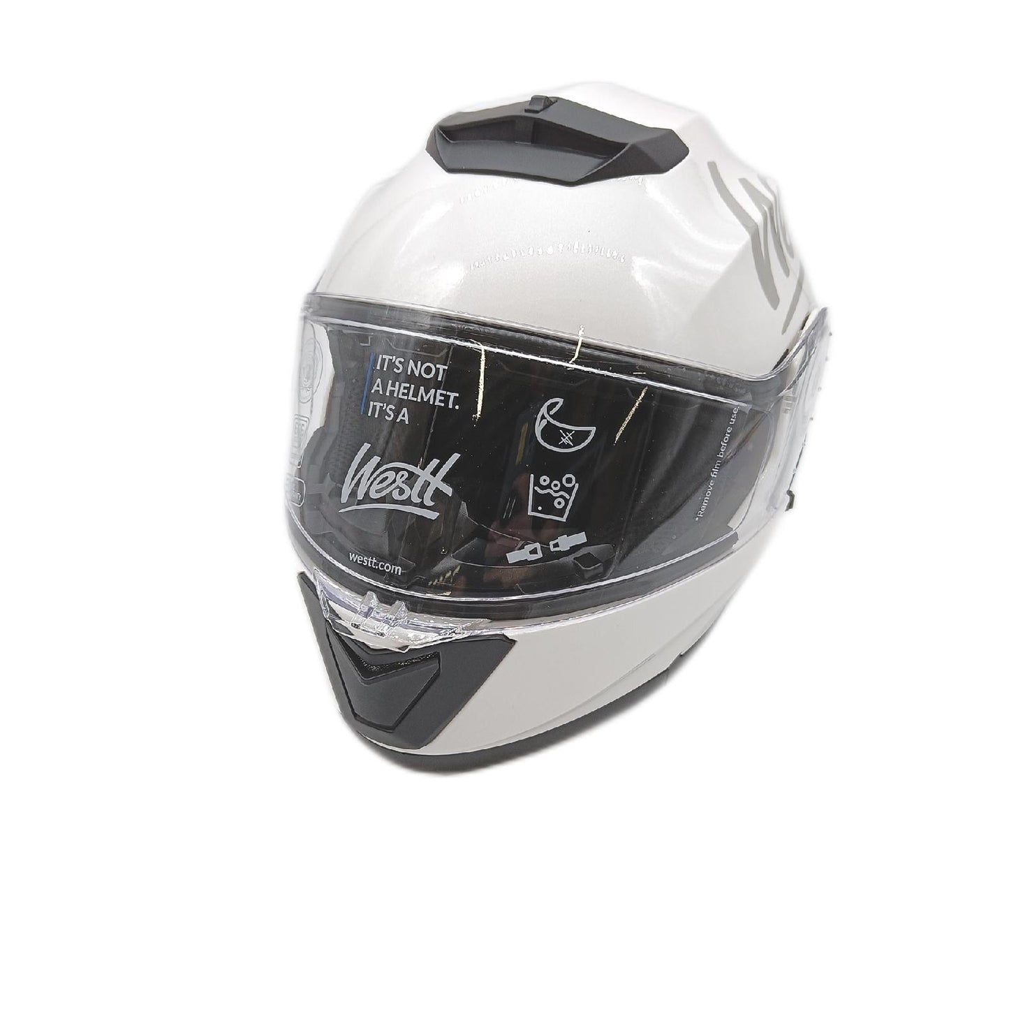 Westt Motorradhelm Helme Klapphelm Doppelvisier mit Sonnenblende Sicher Spaß Komfort