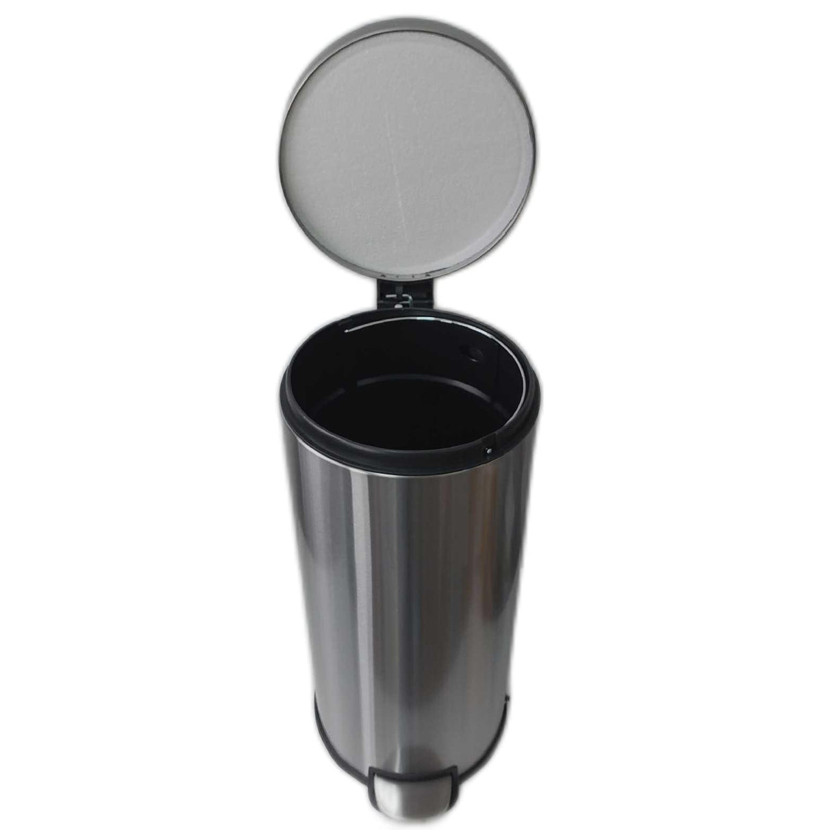 Amazon Basics ro Zylindrischer Soft Close Abfalleimer 30 L Transportsch