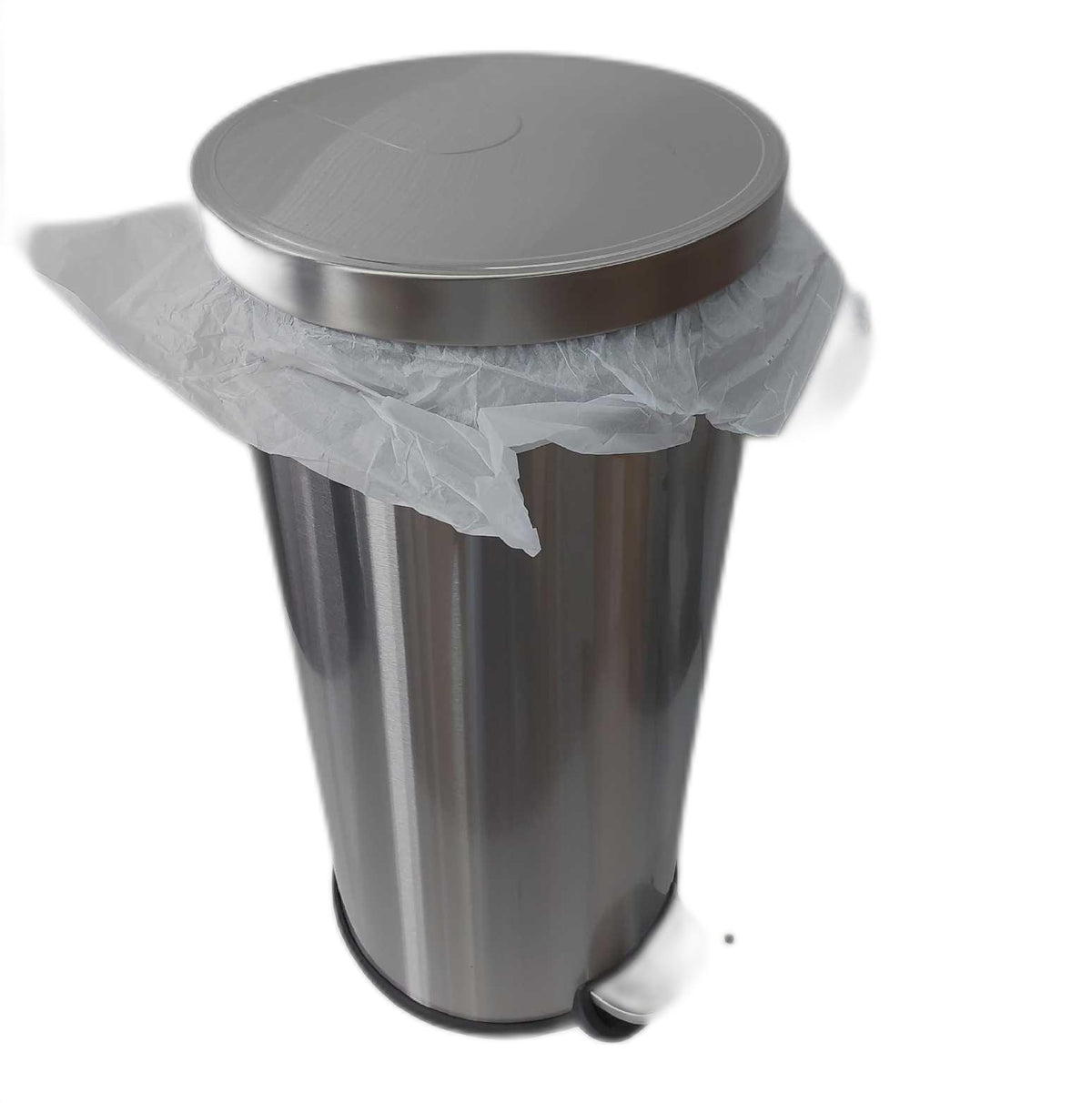 Amazon Basics ro Zylindrischer Soft Close Abfalleimer 30 L Transportsch