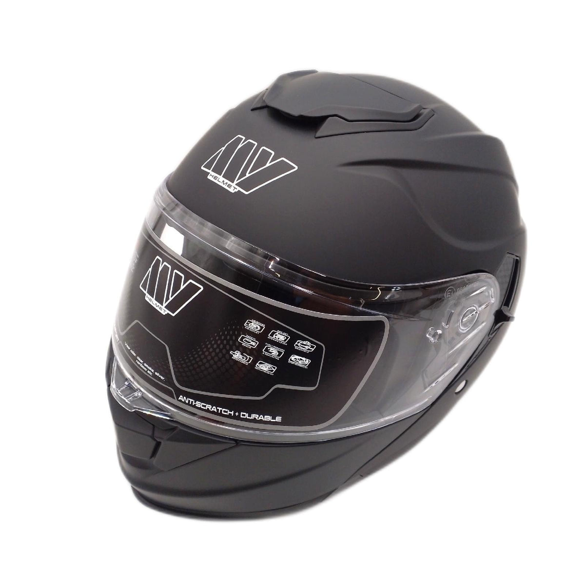 MY Motorrad Klapphelm Integralhelm Helm Schwarz XS 53 54 cm Sicher und Komfortabel