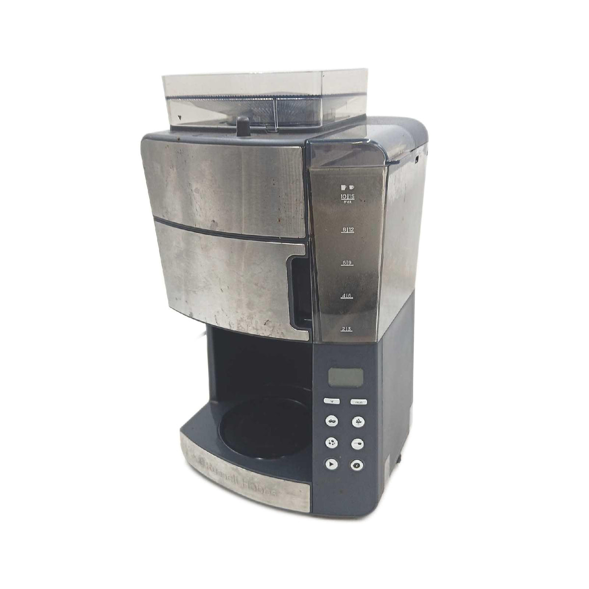 Russell Hobbs Kaffeemaschine mit Mahlwerk Glaskanne defekt fehlt Kanne Deck