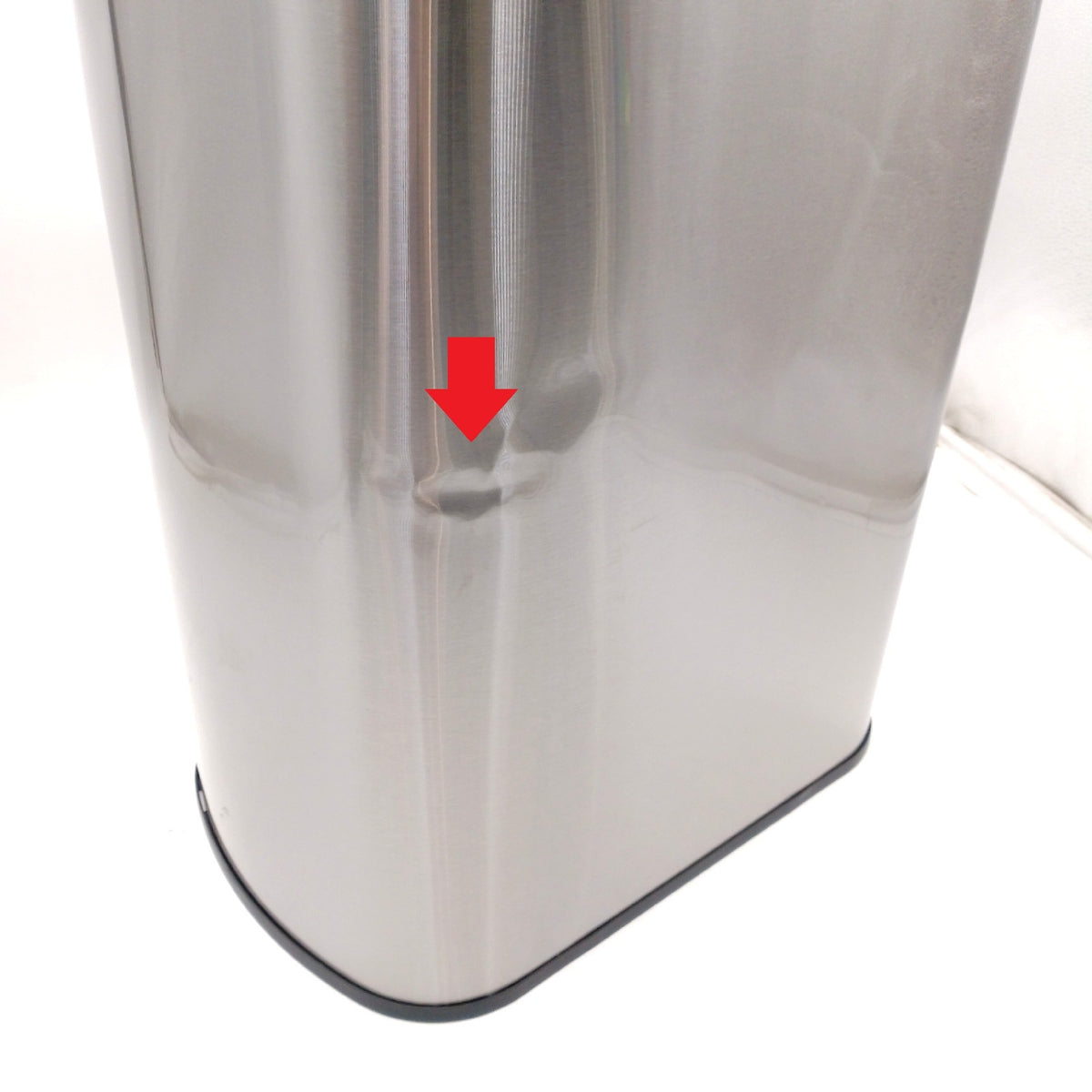 SONGMICS Mülleimer Sensor 50 L Edelstahl Softclose kleine Beulen