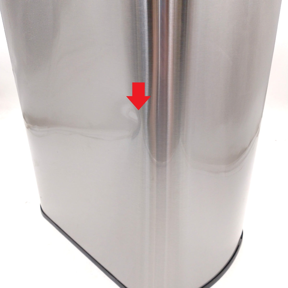 SONGMICS Mülleimer Sensor 50 L Edelstahl Softclose kleine Beulen