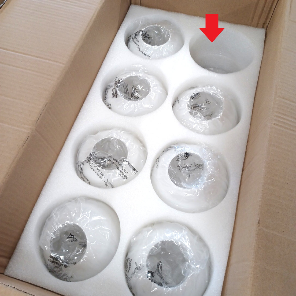 KCO Lighting 8 flammiger Sputnik Kronleuchter Weißes Glas 1 Lampensch