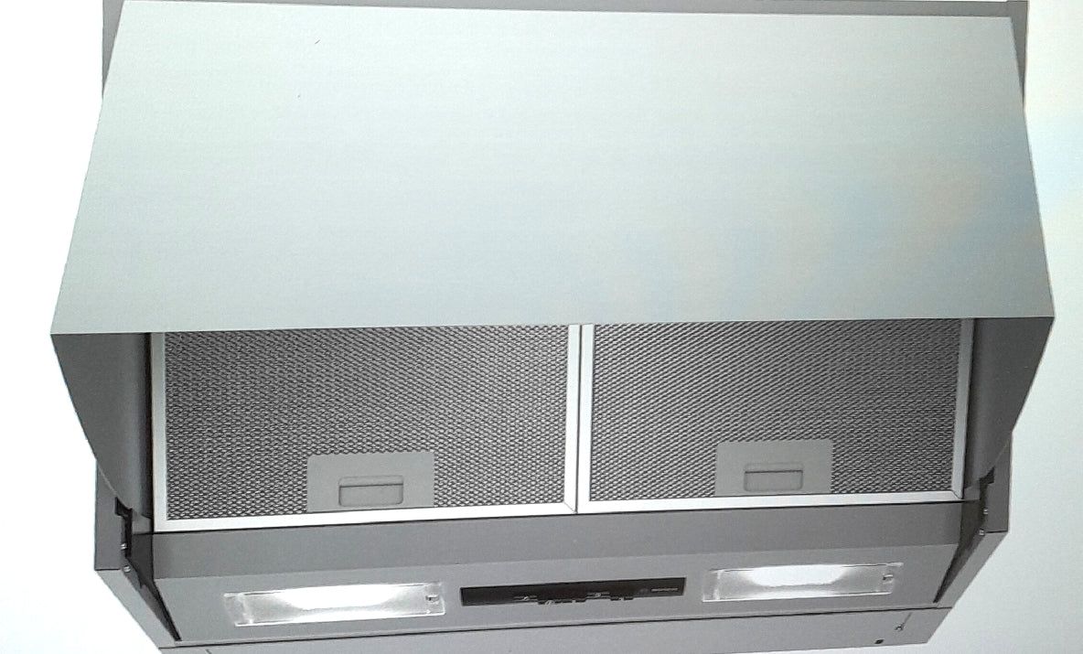 Bosch DEM66AC00 Serie 2 Zwischenbauhaube 60 cm breit Um  & Abluft LED Beleuchtung gleichmäßige Ausleuchtung Drucktastenschalter 3 Leistungsstufen Metallfettfilter spülmaschinengeeignet