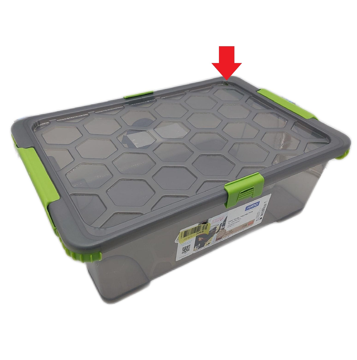Rotho Evo Total Protection Aufbewahrungsbox 30l mit Loch im Deckel