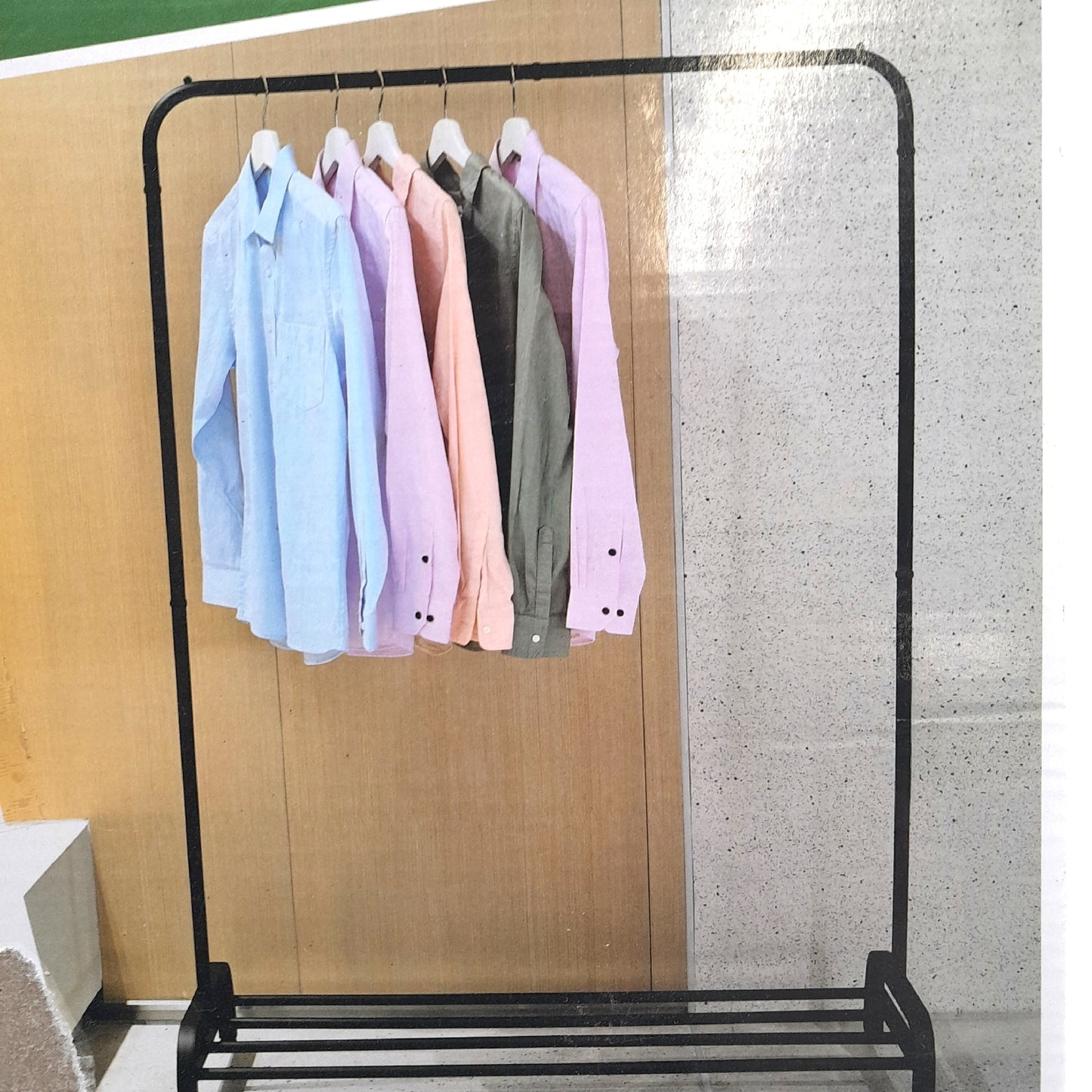 Amig Kleiderstange Organizer für Kleidung Stange unterem Regal Ordnungssystem 110x45