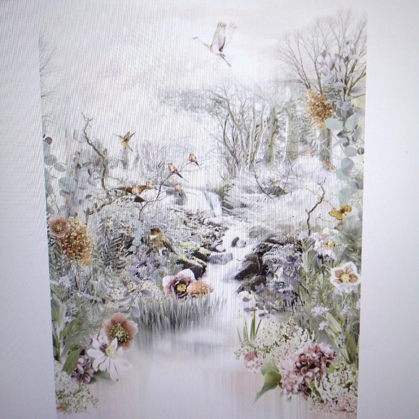Komar Fototapete Wanddekoration FABLE Japan Garten Blumen Motiv Tapete