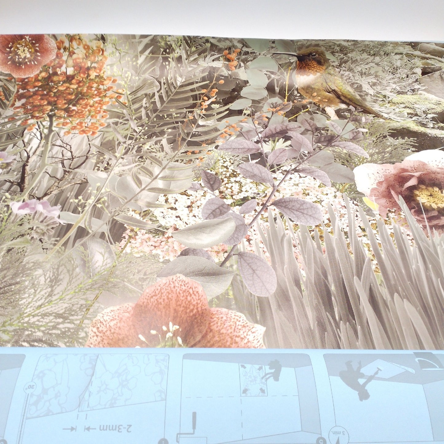 Komar Fototapete Wanddekoration FABLE Japan Garten Blumen Motiv Tapete