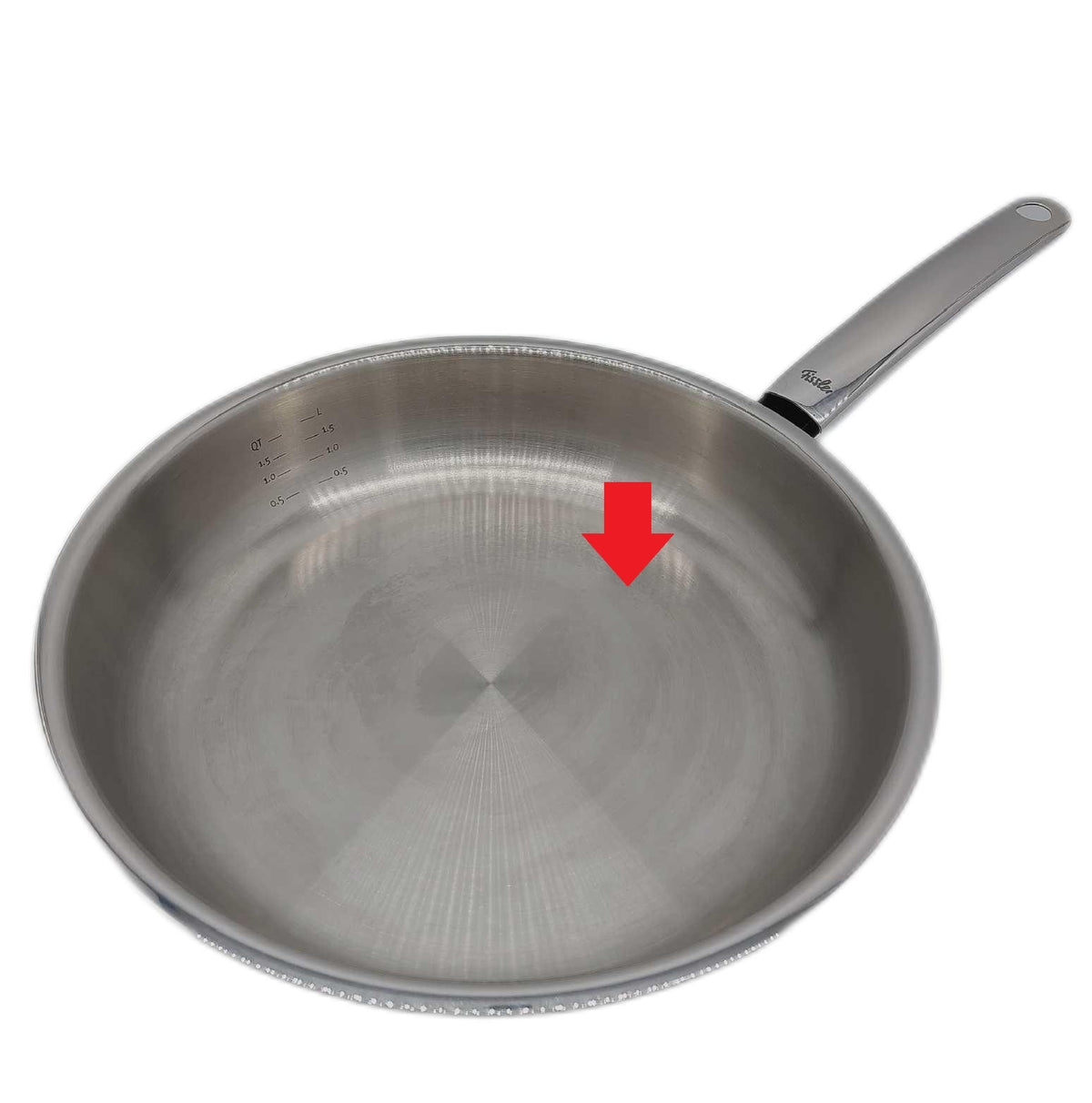 Fissler Pure Collection Edelstahl Pfanne 28 cm Induktion gebraucht Gebrauchsspuren
