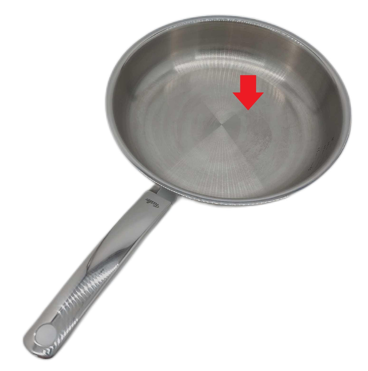 Fissler Pure Collection Edelstahl Pfanne 28 cm Induktion gebraucht Gebrauchsspuren