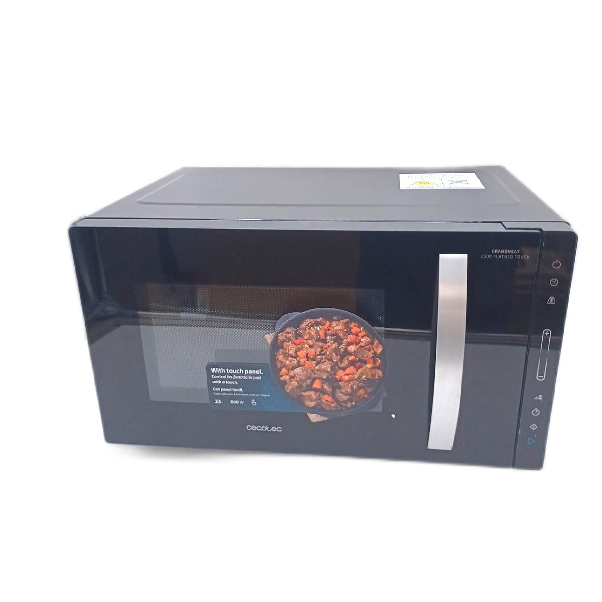 Cecotec Mikrowelle Küchengeräte GrandHeat 2300 Flatbed Touch Bedienung