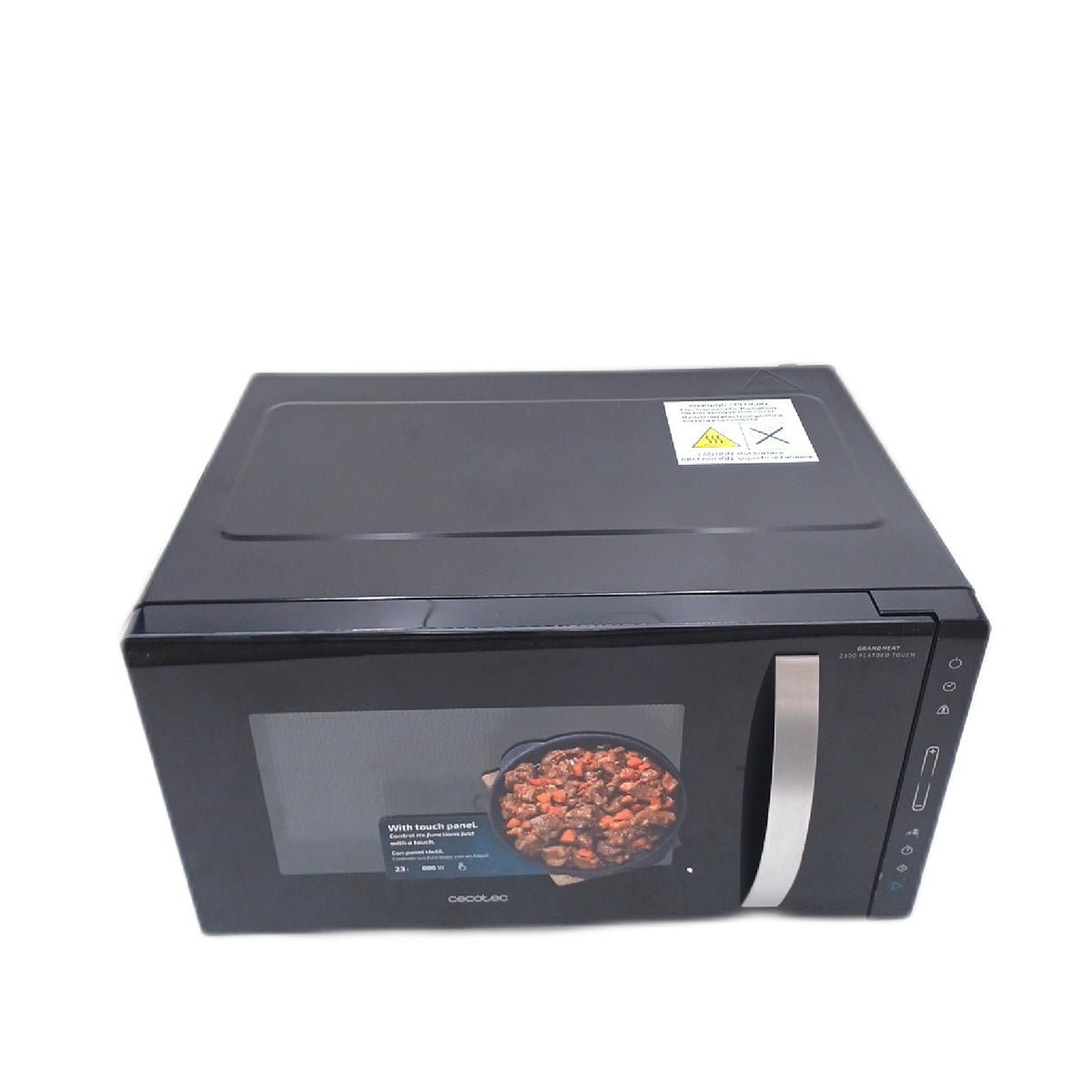 Cecotec Mikrowelle Küchengeräte GrandHeat 2300 Flatbed Touch Bedienung