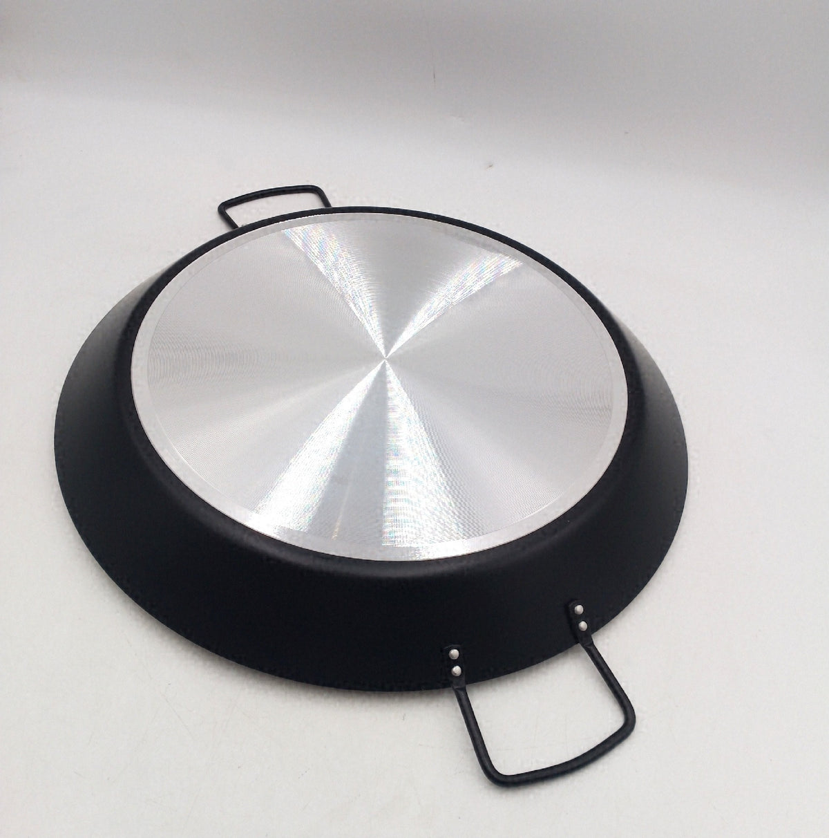 Ibili Paellera Paellapfanne 14 Personen Ø 50 cm Schwarz Paella Pfanne Servierpfanne