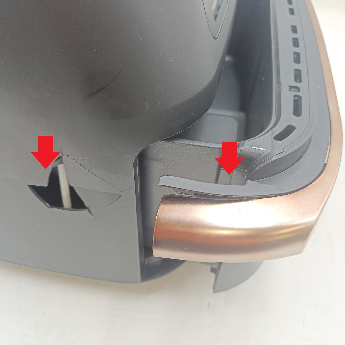Ninja Foodi Grill Airfritteuse AG301EU Elektrisches Kochgeschirr 5 Kochfunktionen Transportschaden fehlender Einsatz