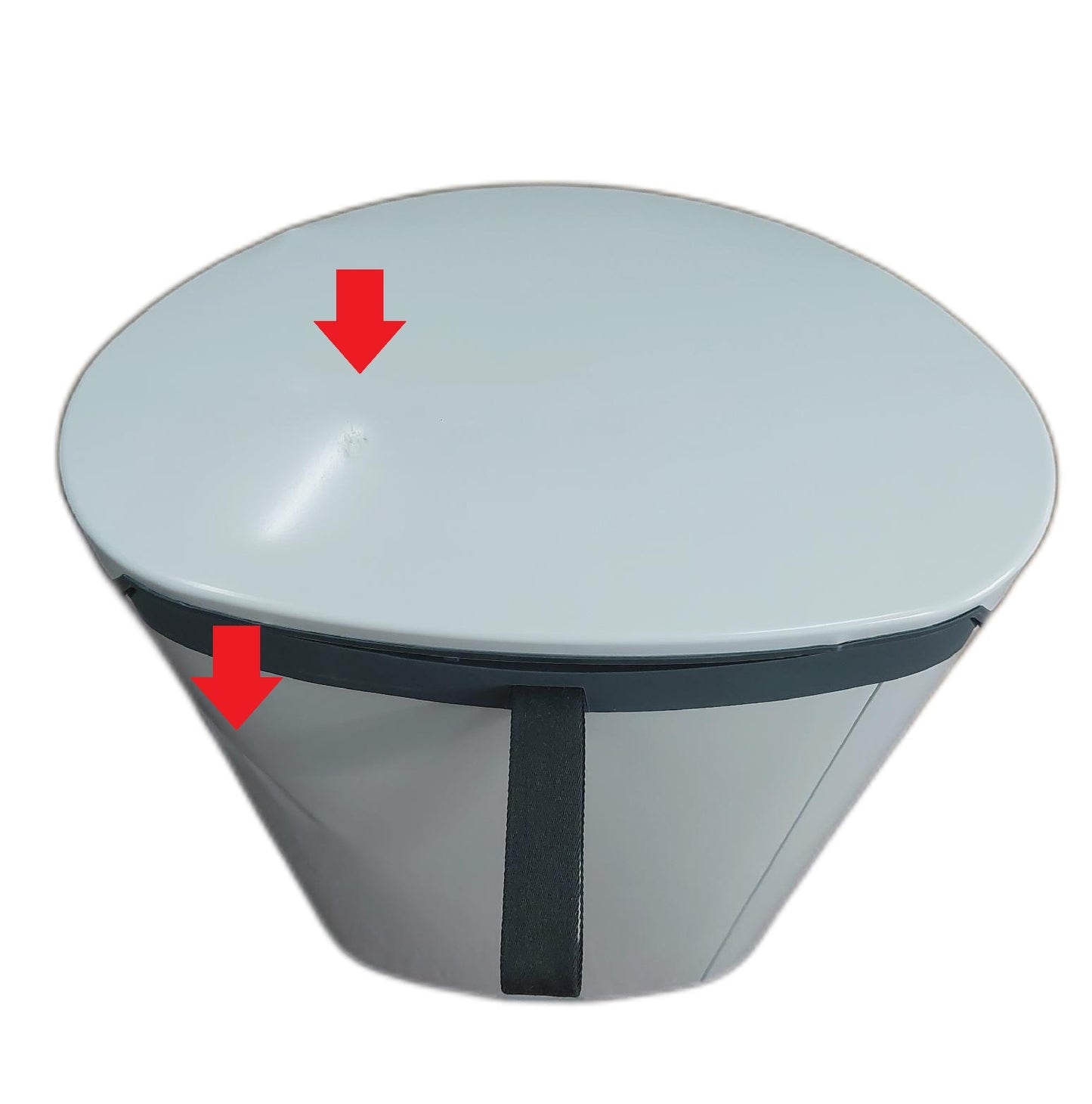 Brabantia Treteimer Haushalt Müllbehälter FlatBack Plus 40 Liter leise White Kunststoff