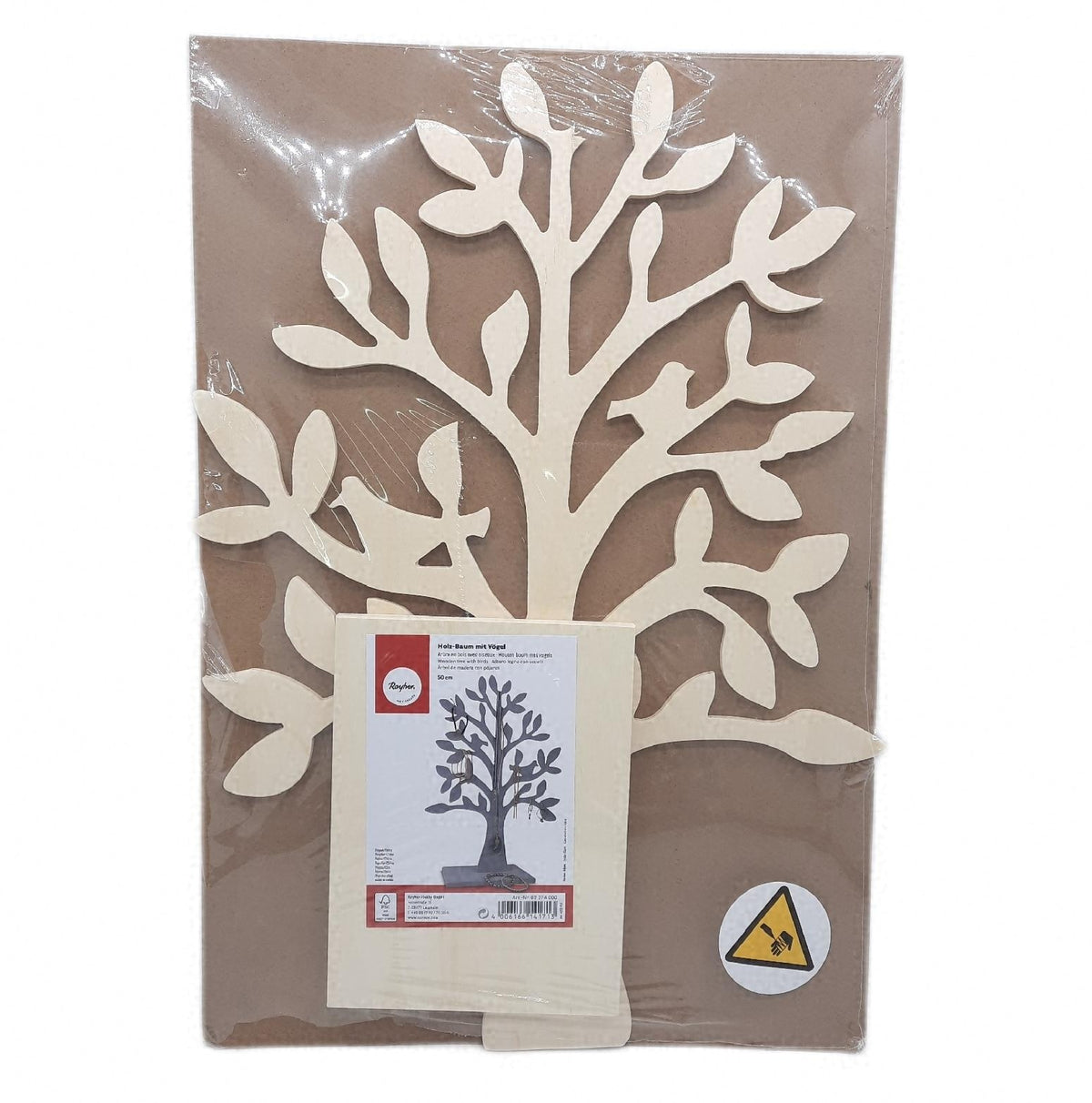 Rayher 62274000 Holz Baum FSC Mix Credit 50cm Blatt an Krone fehlt