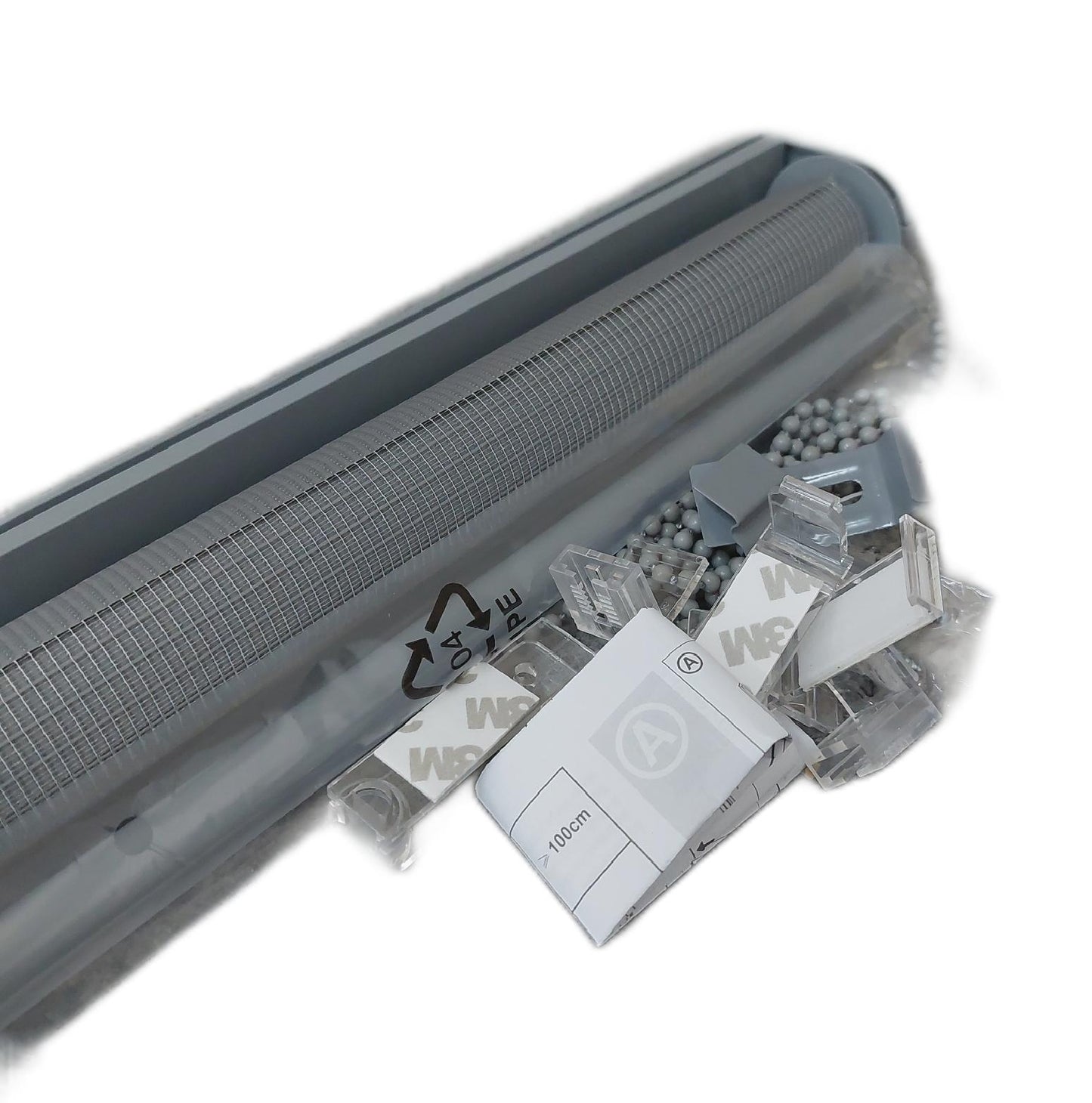 Sekey Doppelrollo Fenster Dekoration Klemmfix 75 cm breit Duo Rollo Sichtschutz