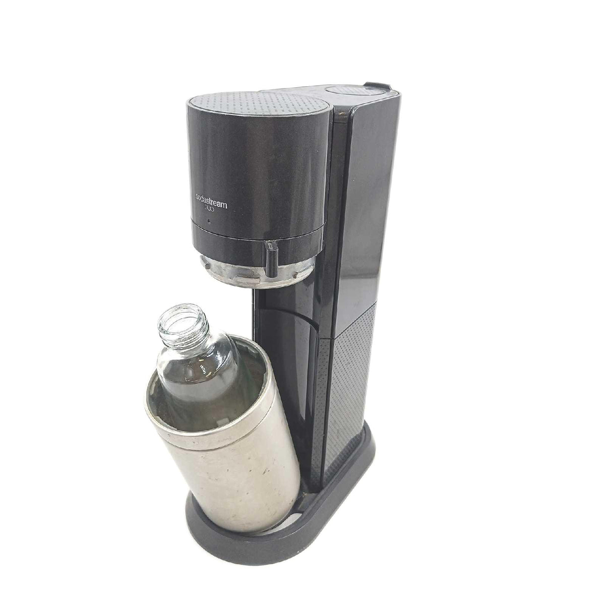 sodastream Wassersprudler DUO Umsteigerset schwarz ohne CO2 Zylinder 1x 1L Gebrauchsspuren