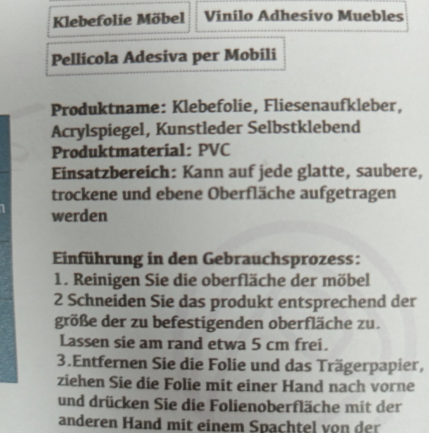 Hode Klebefolie Wohnraumgestaltung Möbel grau matt 60X600cm langlebig praktisch einfach