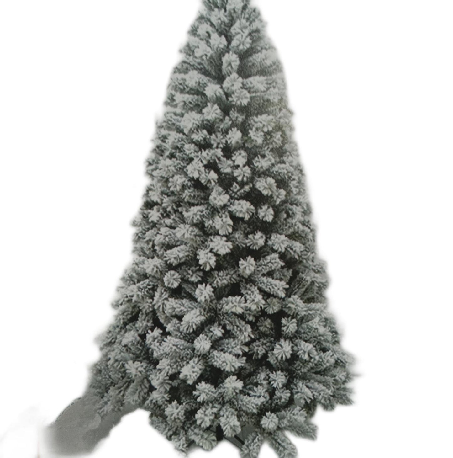 BAKAJI Weihnachtsbaum Deko Baum Kiefer Royal Super Dicker Schnee Basis Kreuz Design