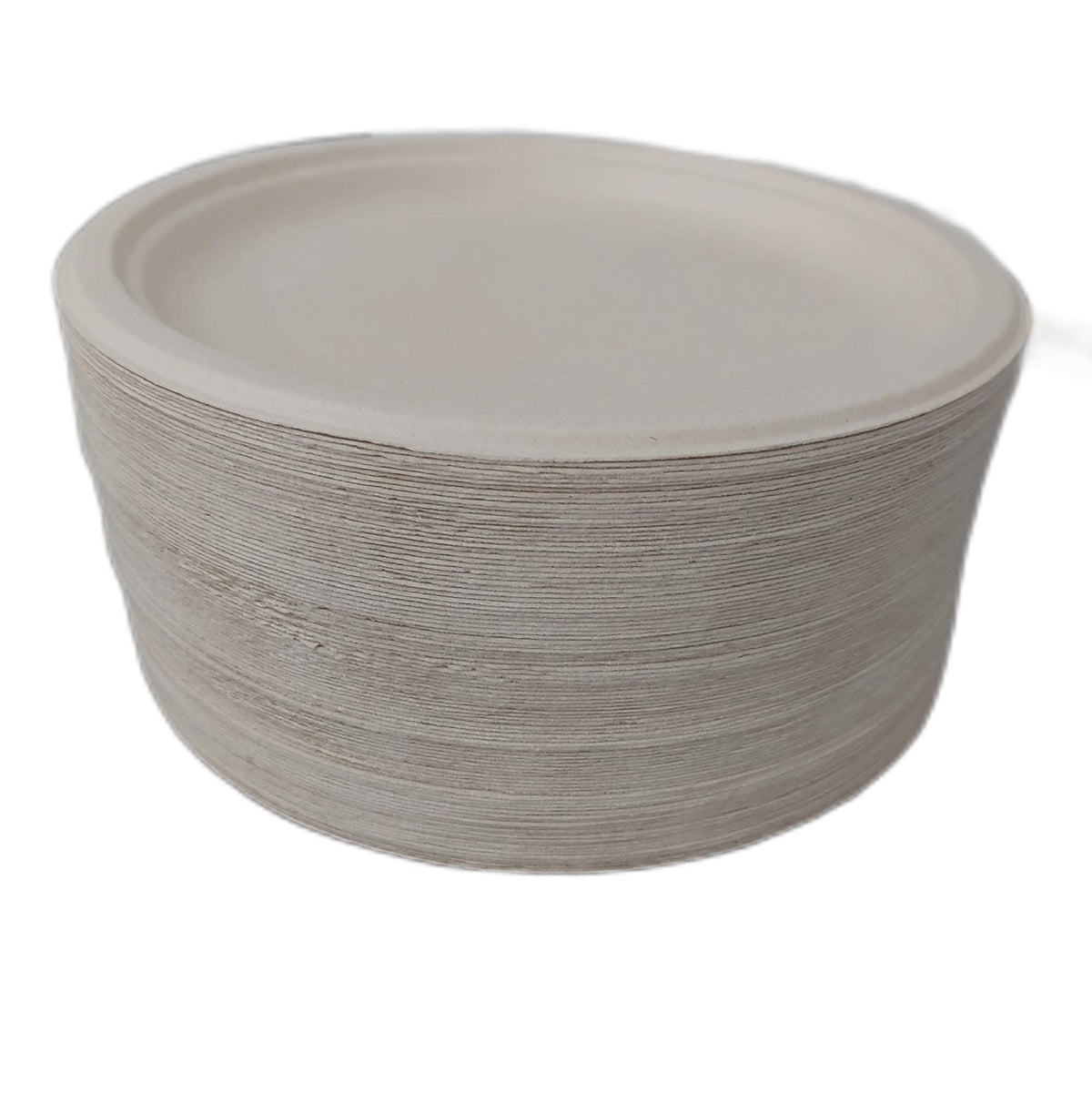 Eco Soul Einweg Bagasse Teller 25 cm 400 Stück Rund Anzahl nicht geprüft