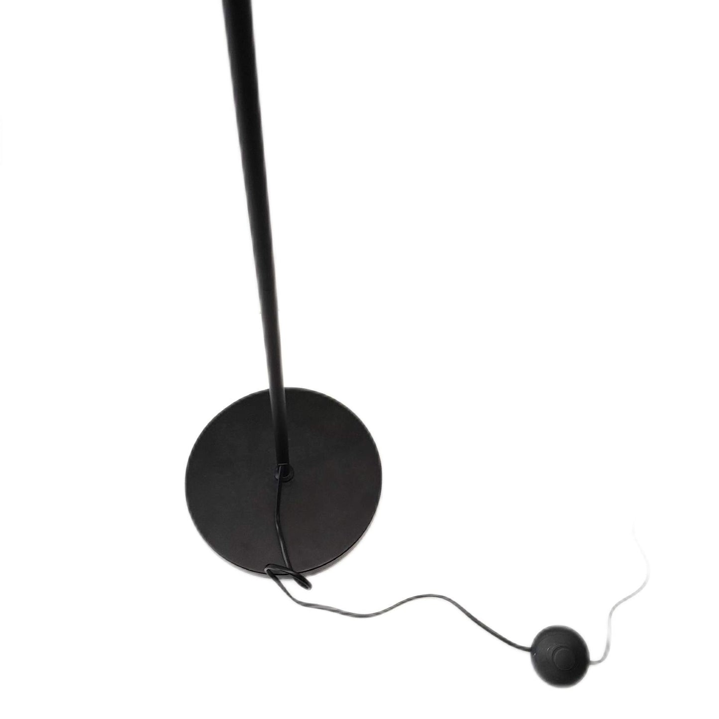 B K Licht Stehleuchte Beleuchtung schwenkbar Retro Stoffschirm schwarz goldener 30