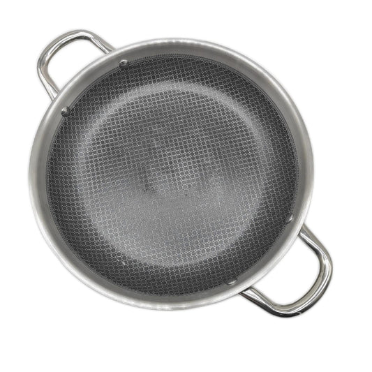 GSW Servierpfanne Pfannen Innoxa Black Edelstahl Wab Struktur Kratzfest Pans