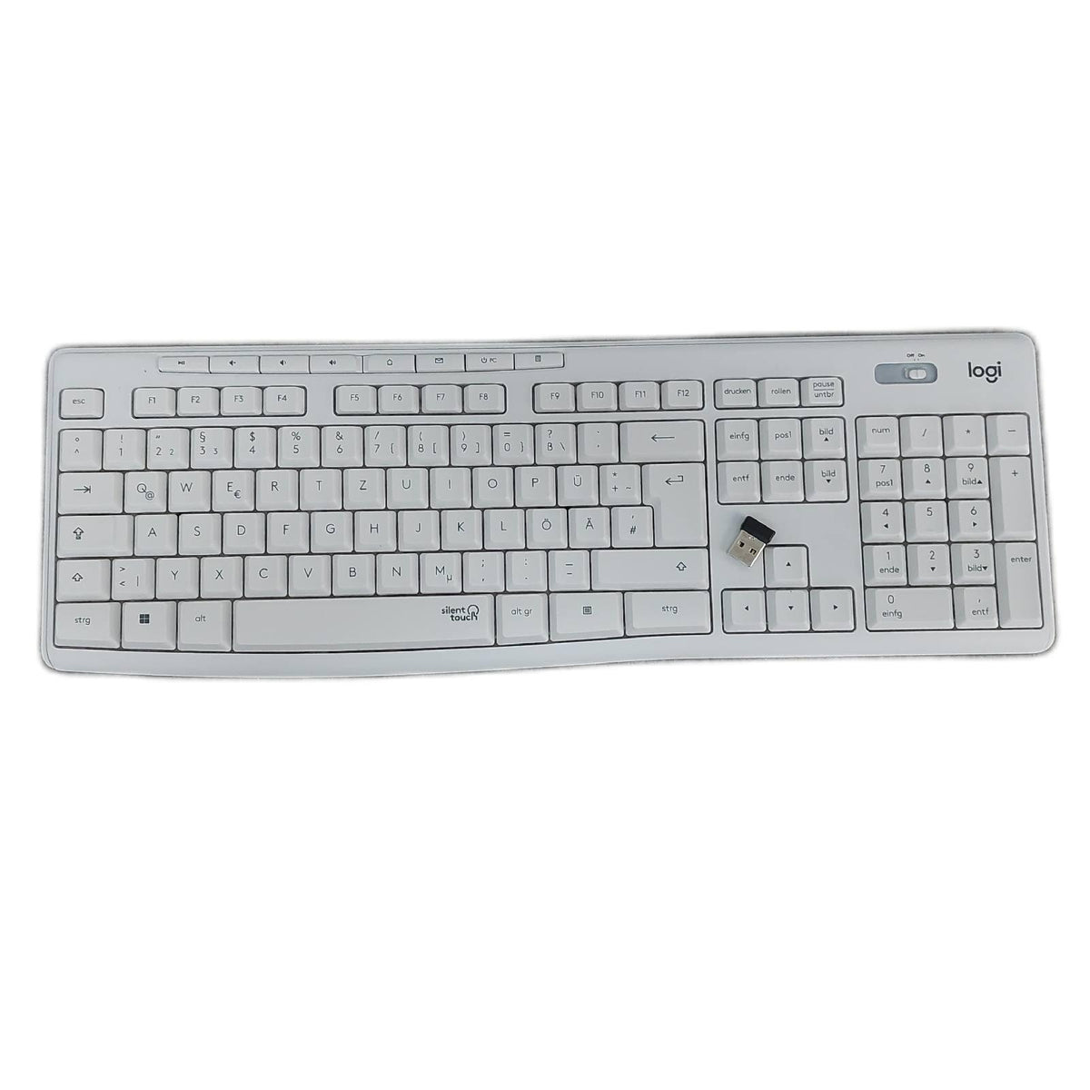 Logitech MK295 kabellose Tastatur SilentTouch ohne Maus unvollständig