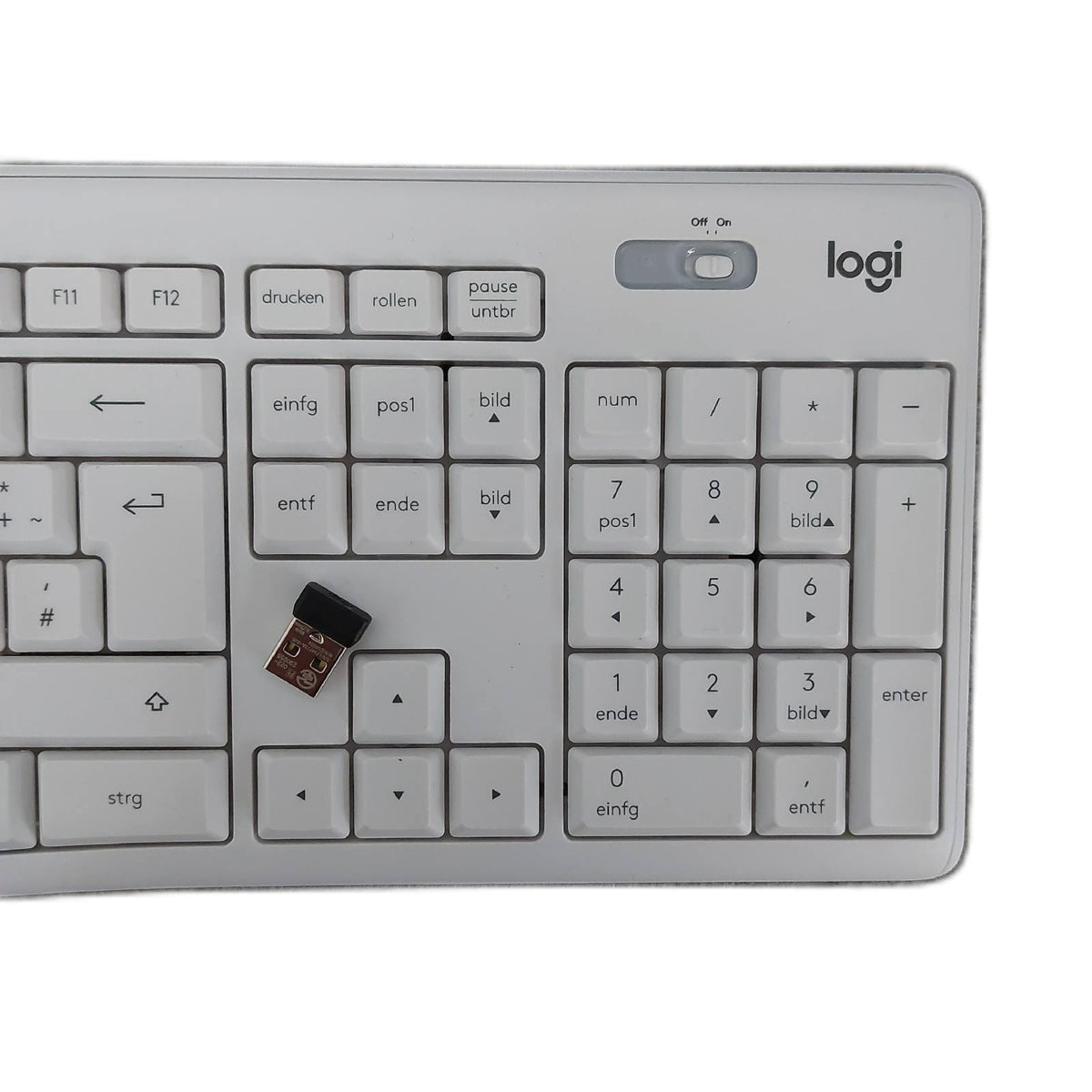 Logitech MK295 kabellose Tastatur SilentTouch ohne Maus unvollständig