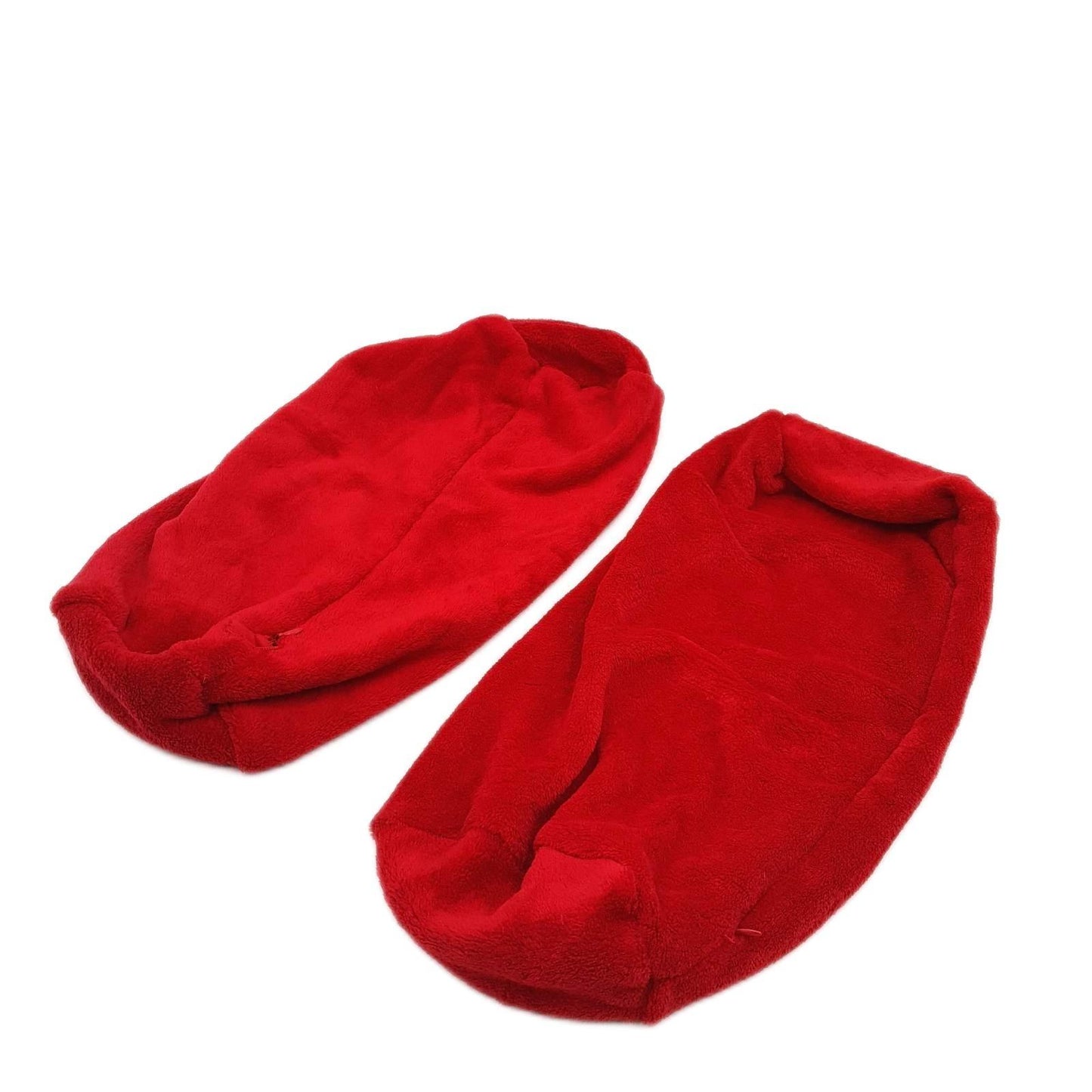 npluseins Kissenhüllen Textilien Coral Kuschel Fleece 2er Pack Bordeaux