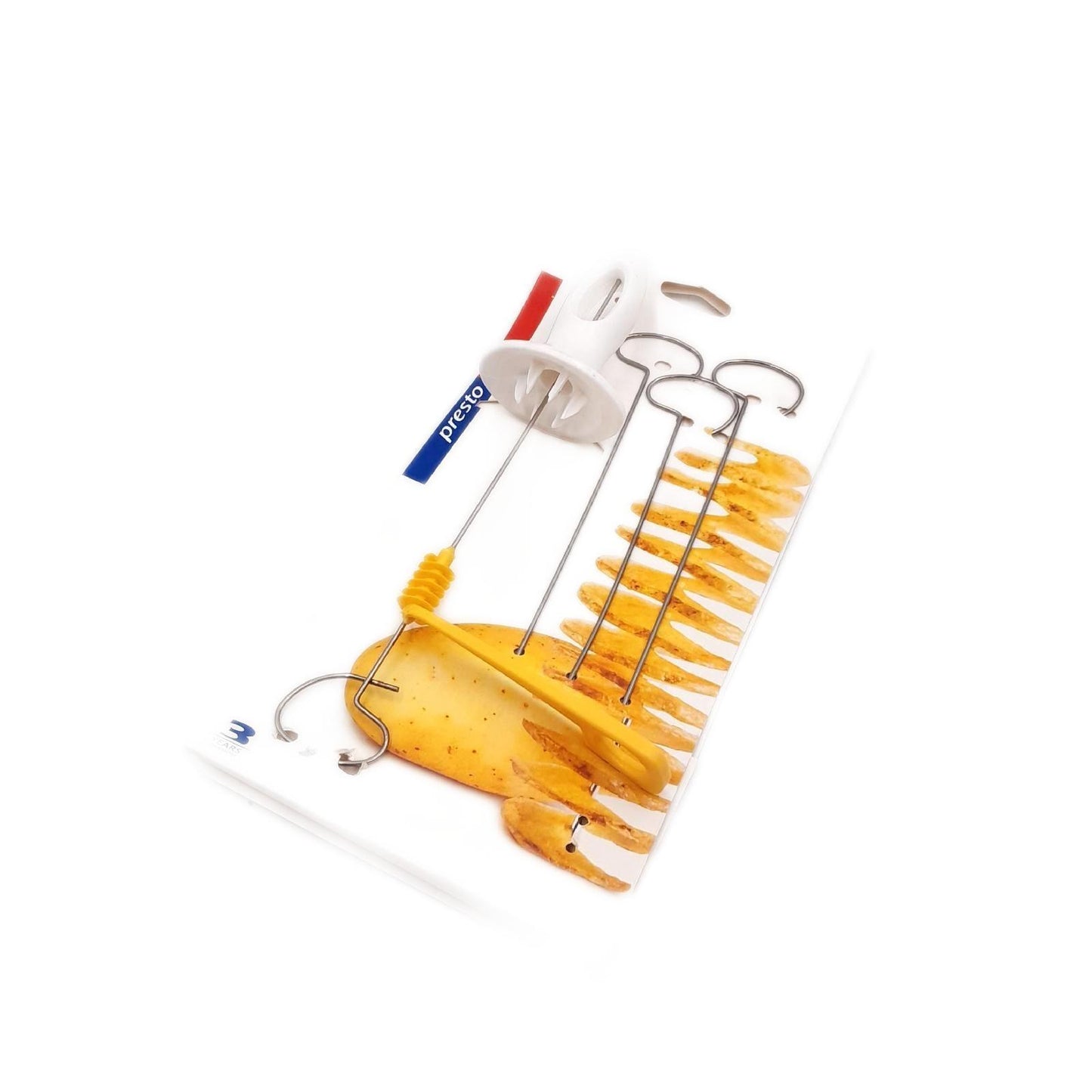 MYLUXY Spiralschneider Kartoffel Spiralenschneider – 4er Set Kartoffel Twister Spiralschneider Edelstahl, Manuell für Kartoffeln, Gemüse, Obst, Tornado Chips, Gemüsespiralen, Grillgemüse
