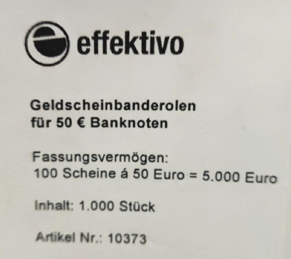 effektivo Zubeh r Geldscheinaufbewahrung 10373 Sicherheit und Schutz f r