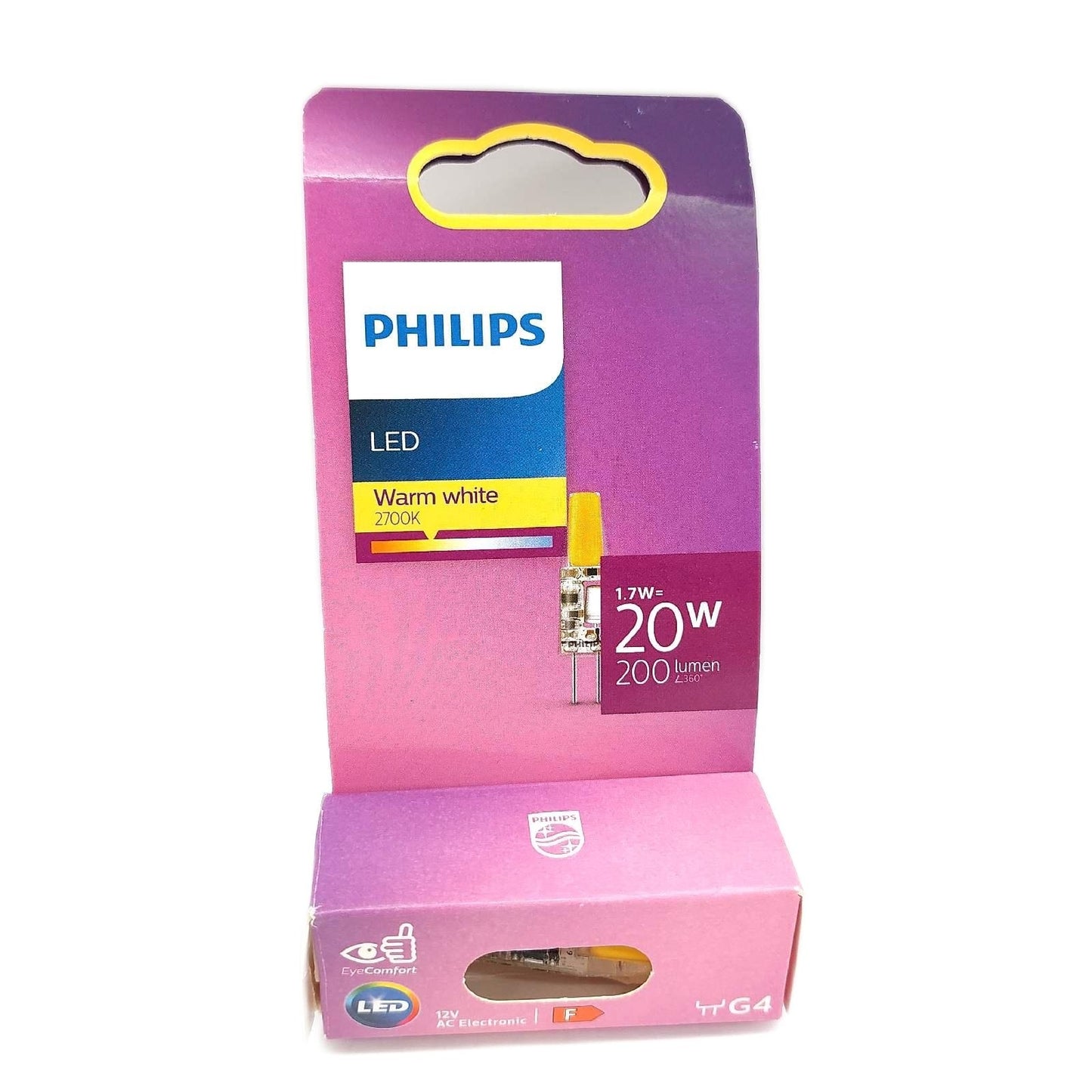 Philips Standard LED Brenner Ersatz Halogen 20W G4 Sockel warmweißes Licht
